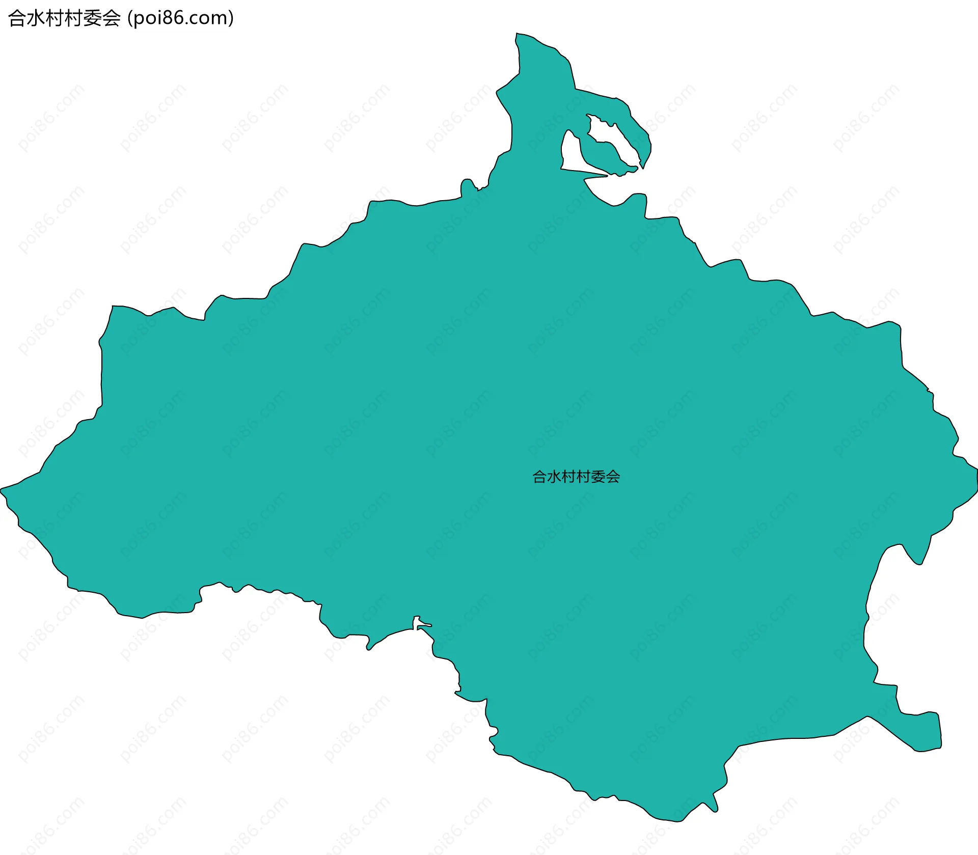 合水村村委会边界地图