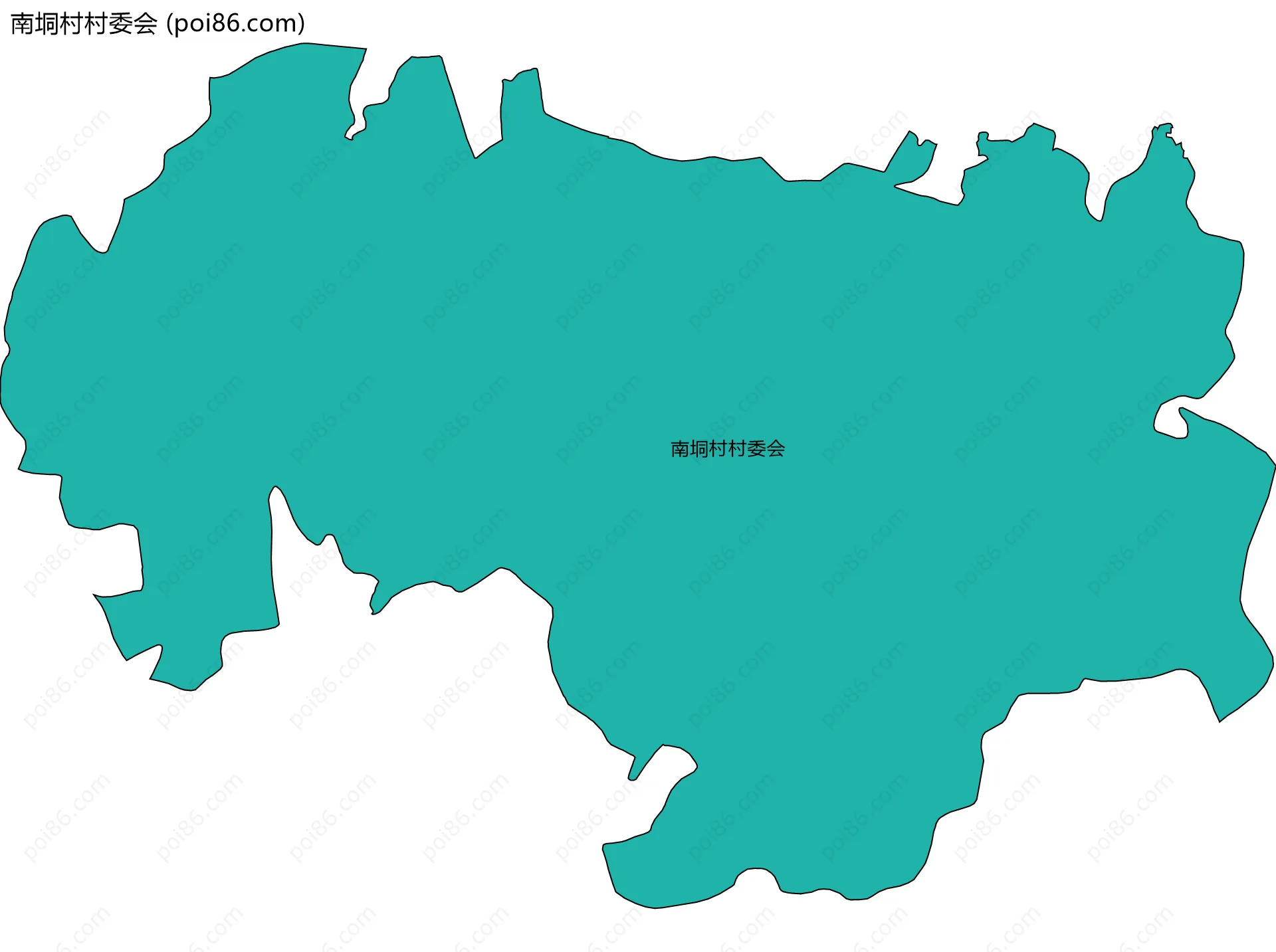 南垌村村委会边界地图