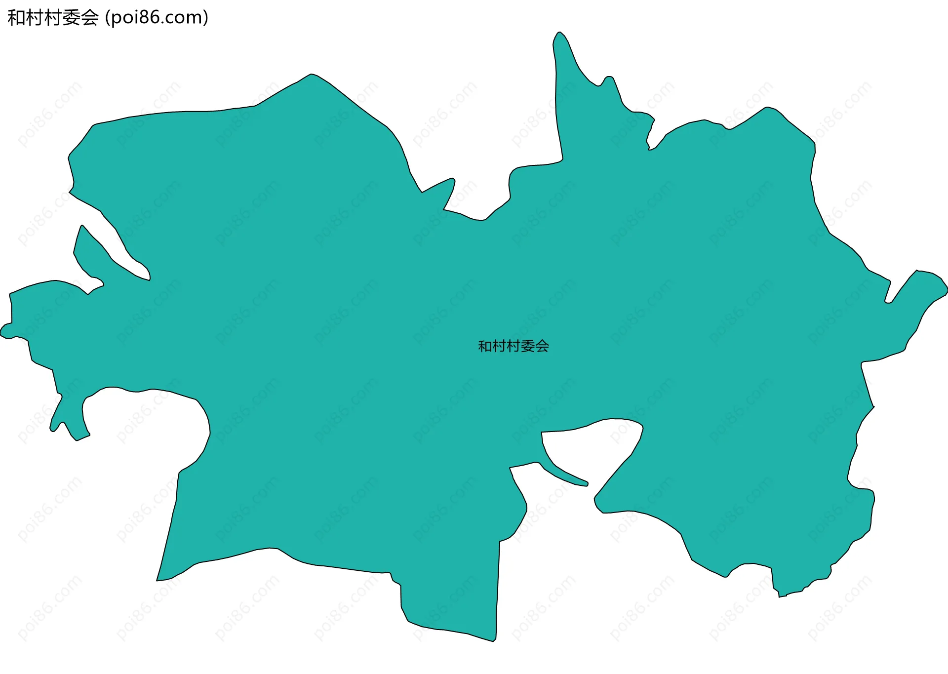 和村村委会边界地图