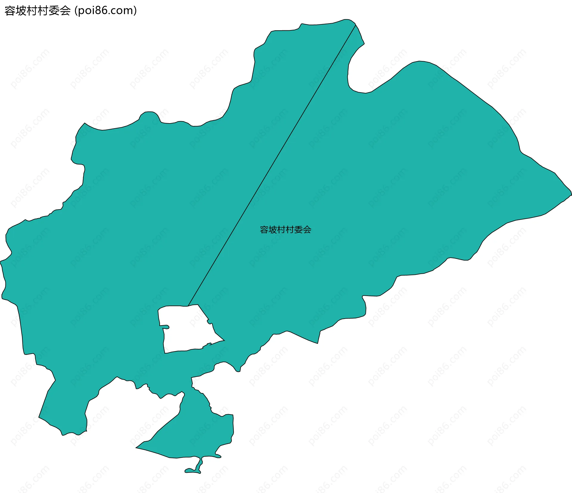 容坡村村委会边界地图