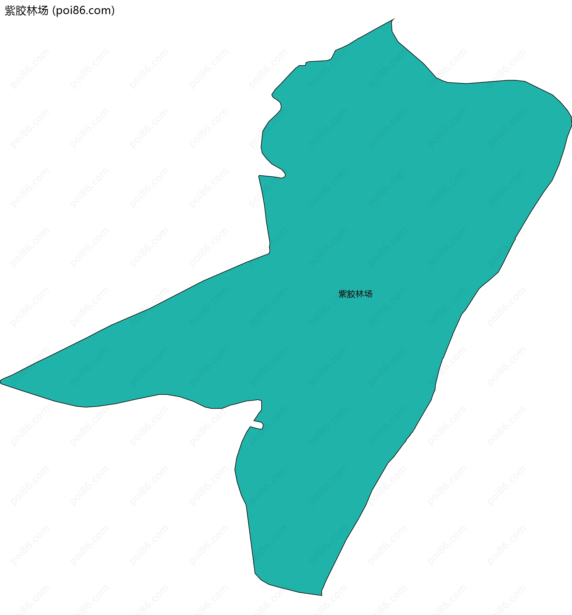 紫胶林场边界地图