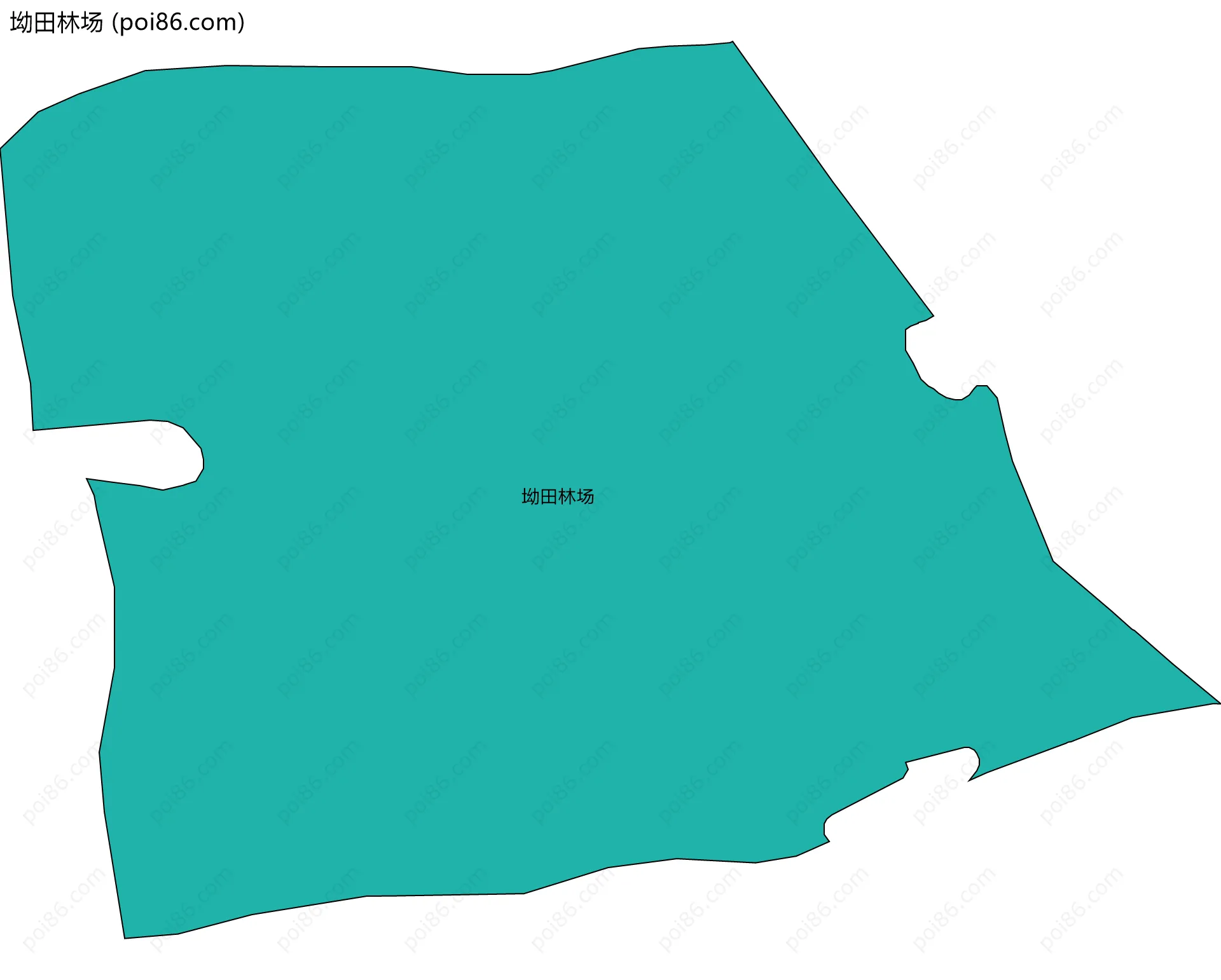 坳田林场边界地图