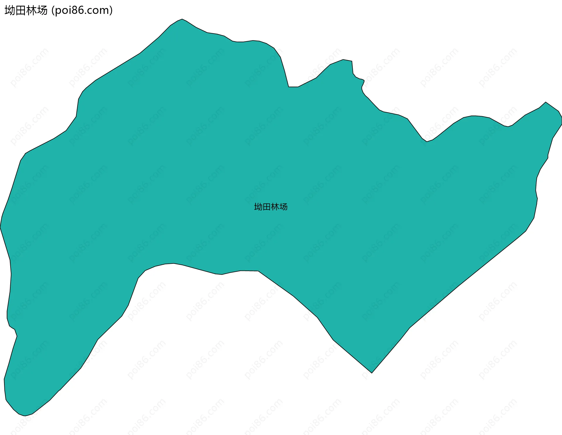 坳田林场边界地图