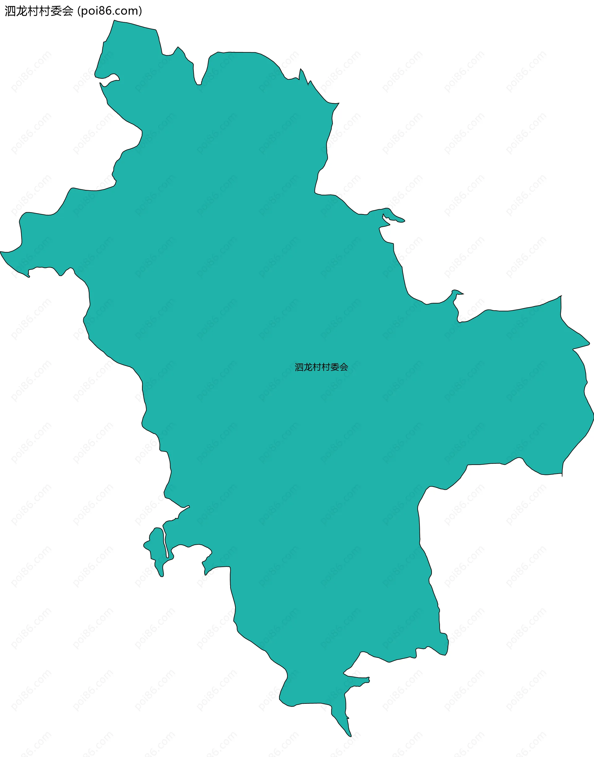 泗龙村村委会边界地图