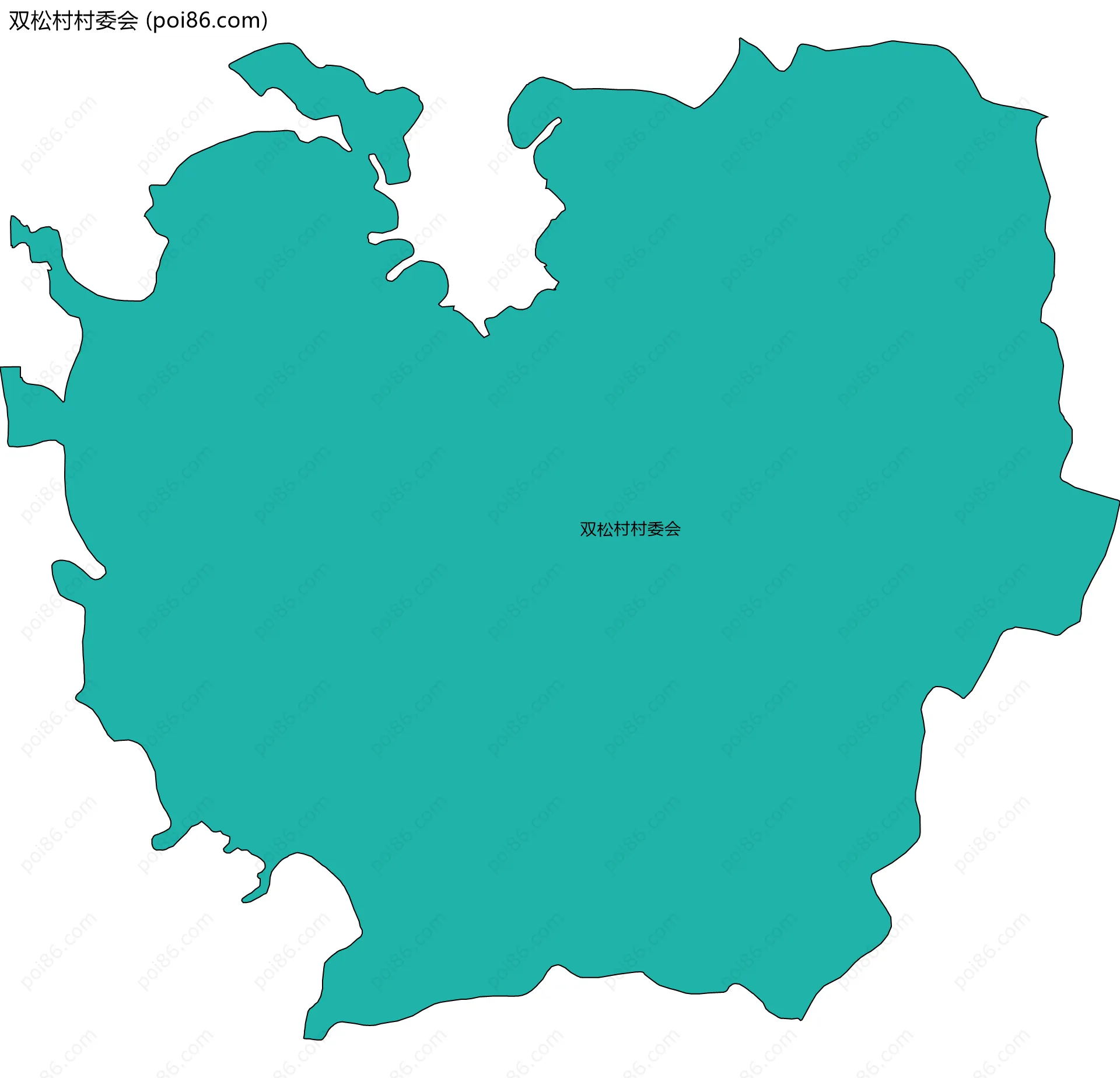 双松村村委会边界地图