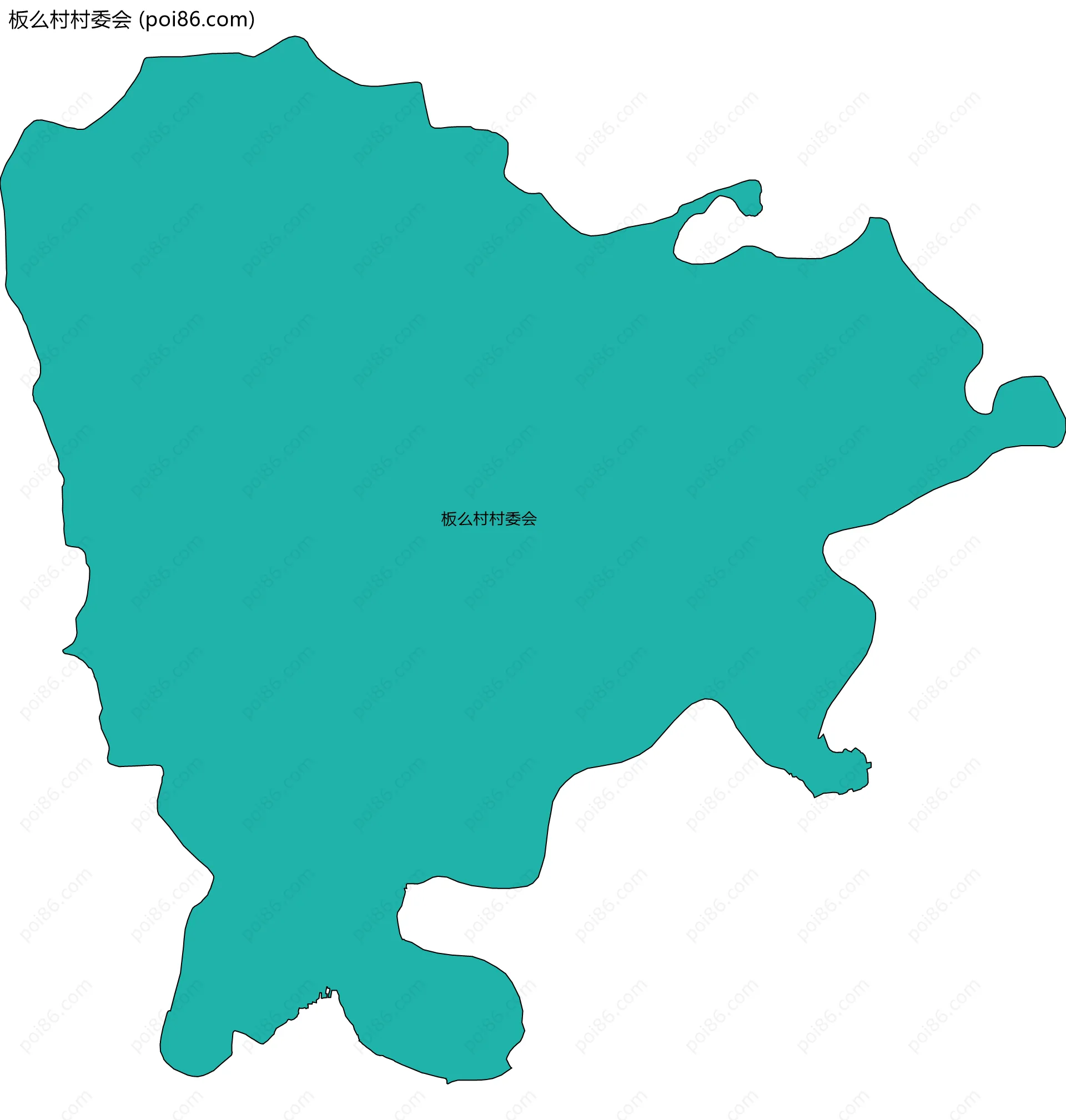 板么村村委会边界地图