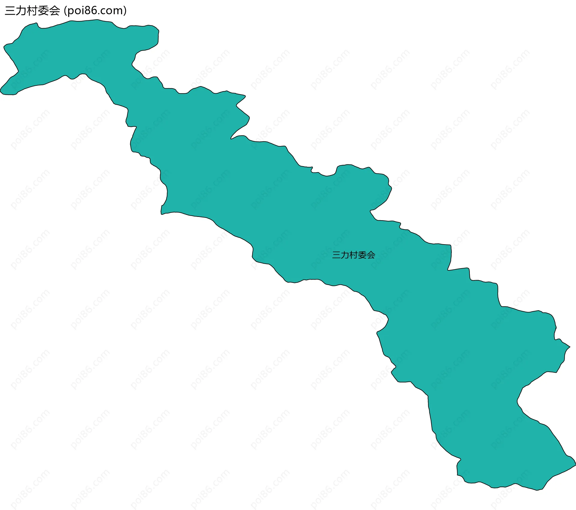 三力村委会边界地图