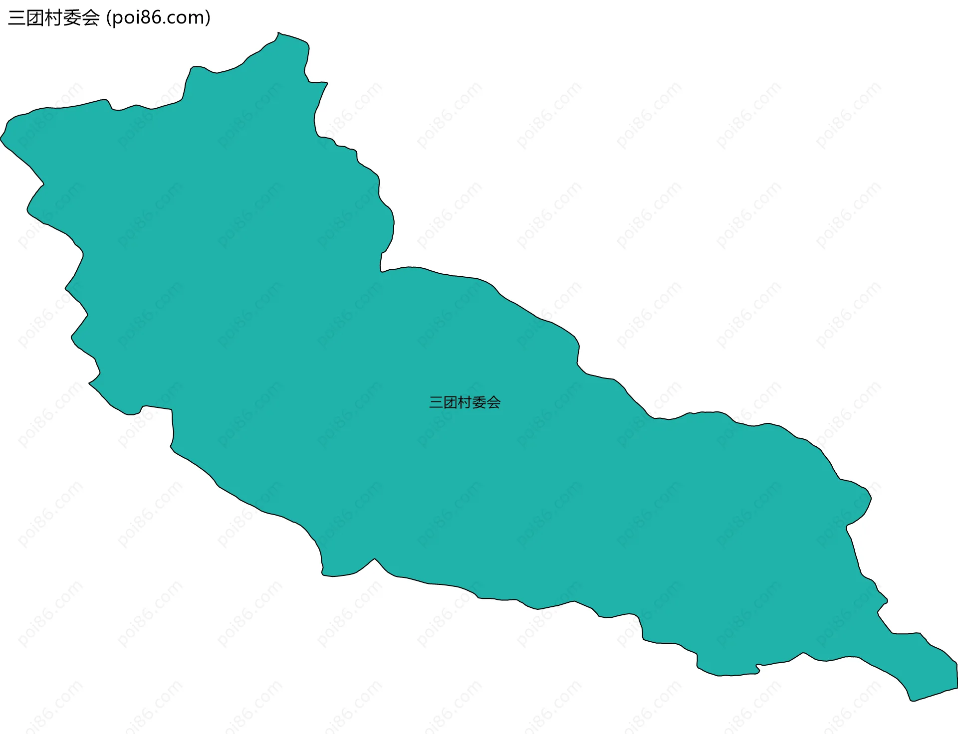 三团村委会边界地图