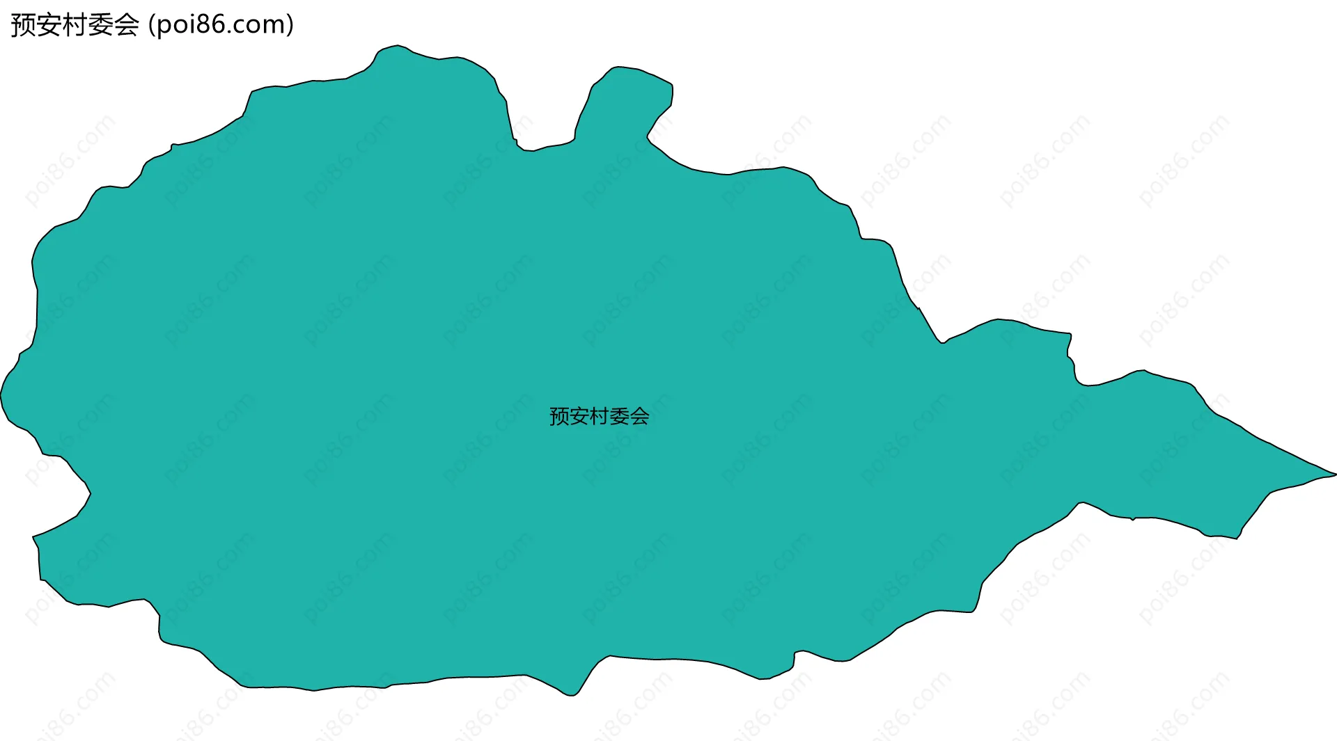 预安村委会边界地图