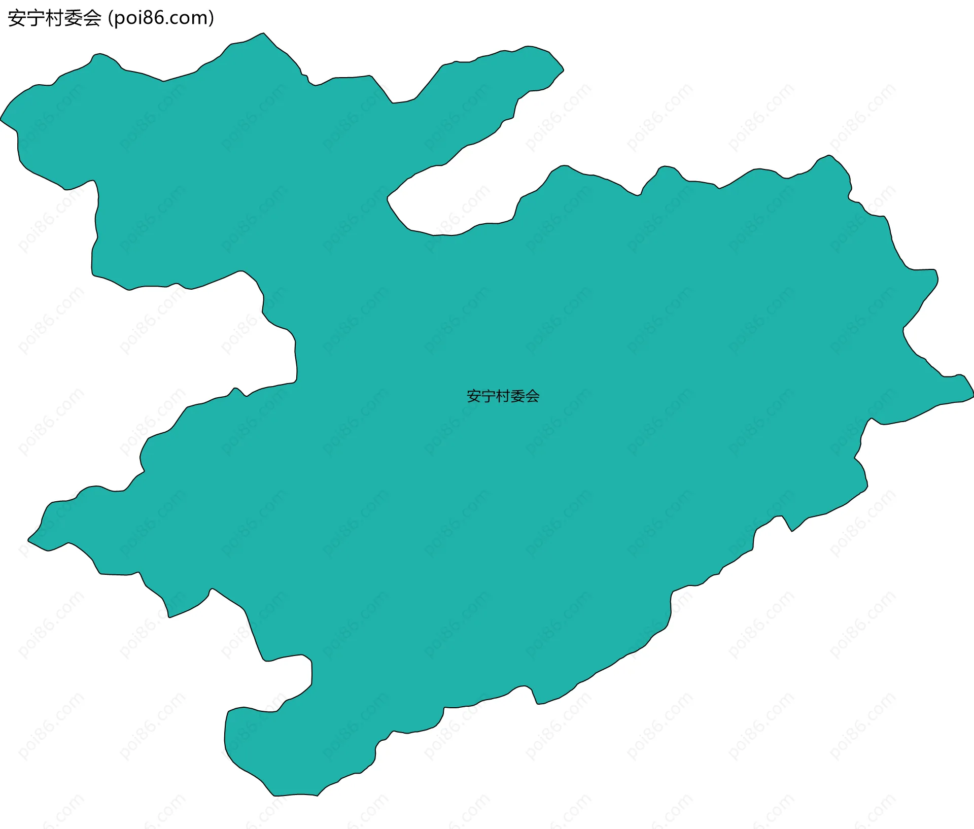 安宁村委会边界地图