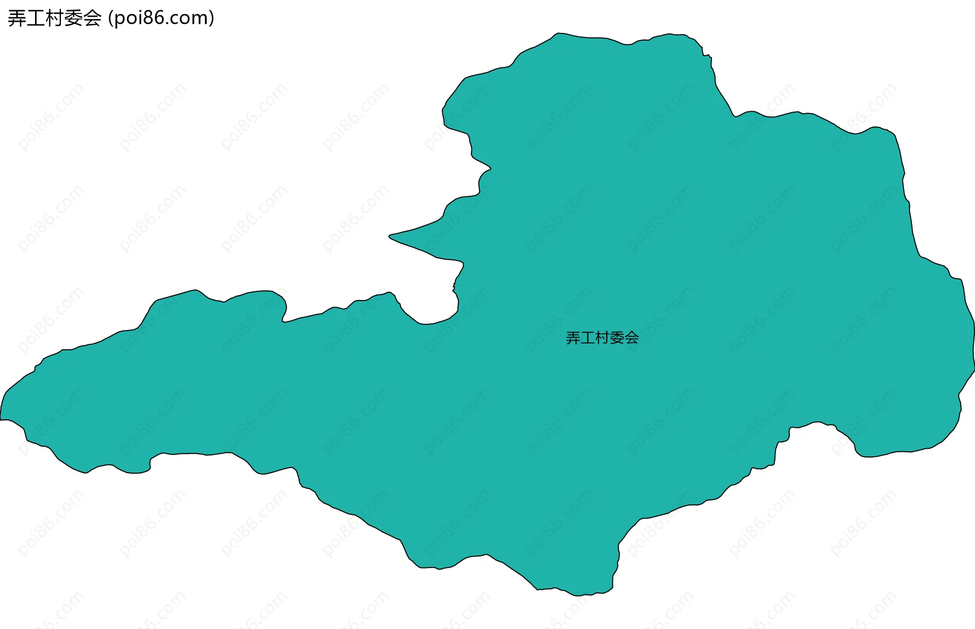 弄工村委会边界地图