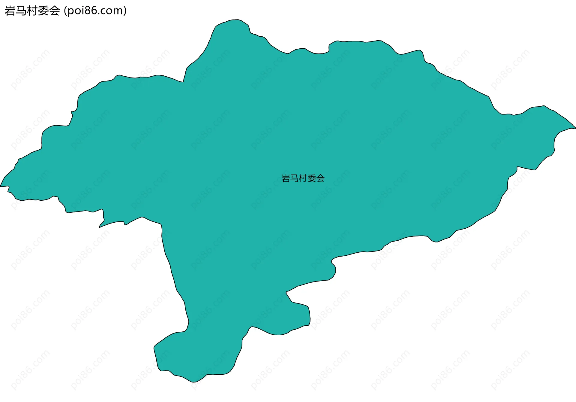 岩马村委会边界地图