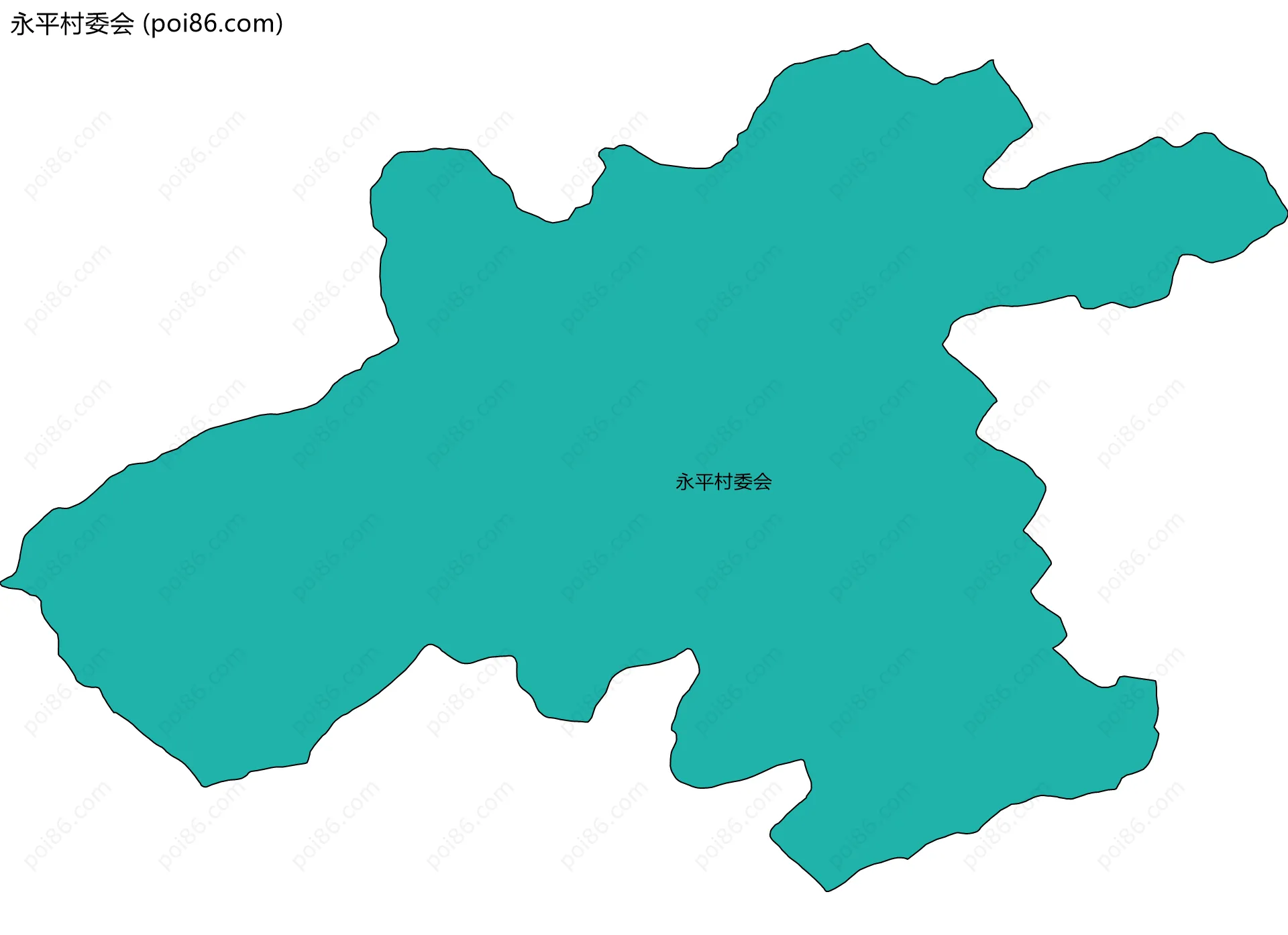 永平村委会边界地图