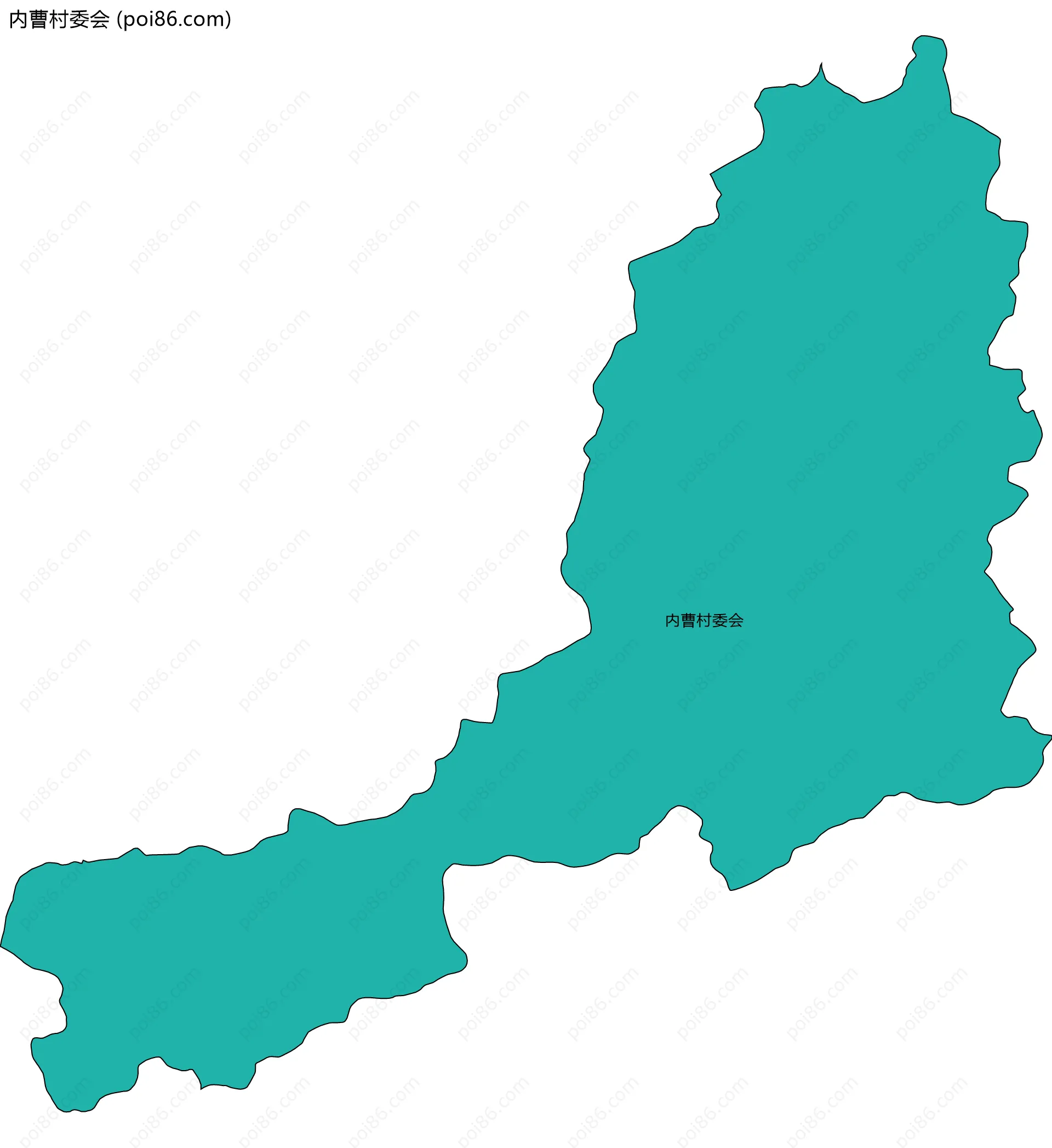 内曹村委会边界地图