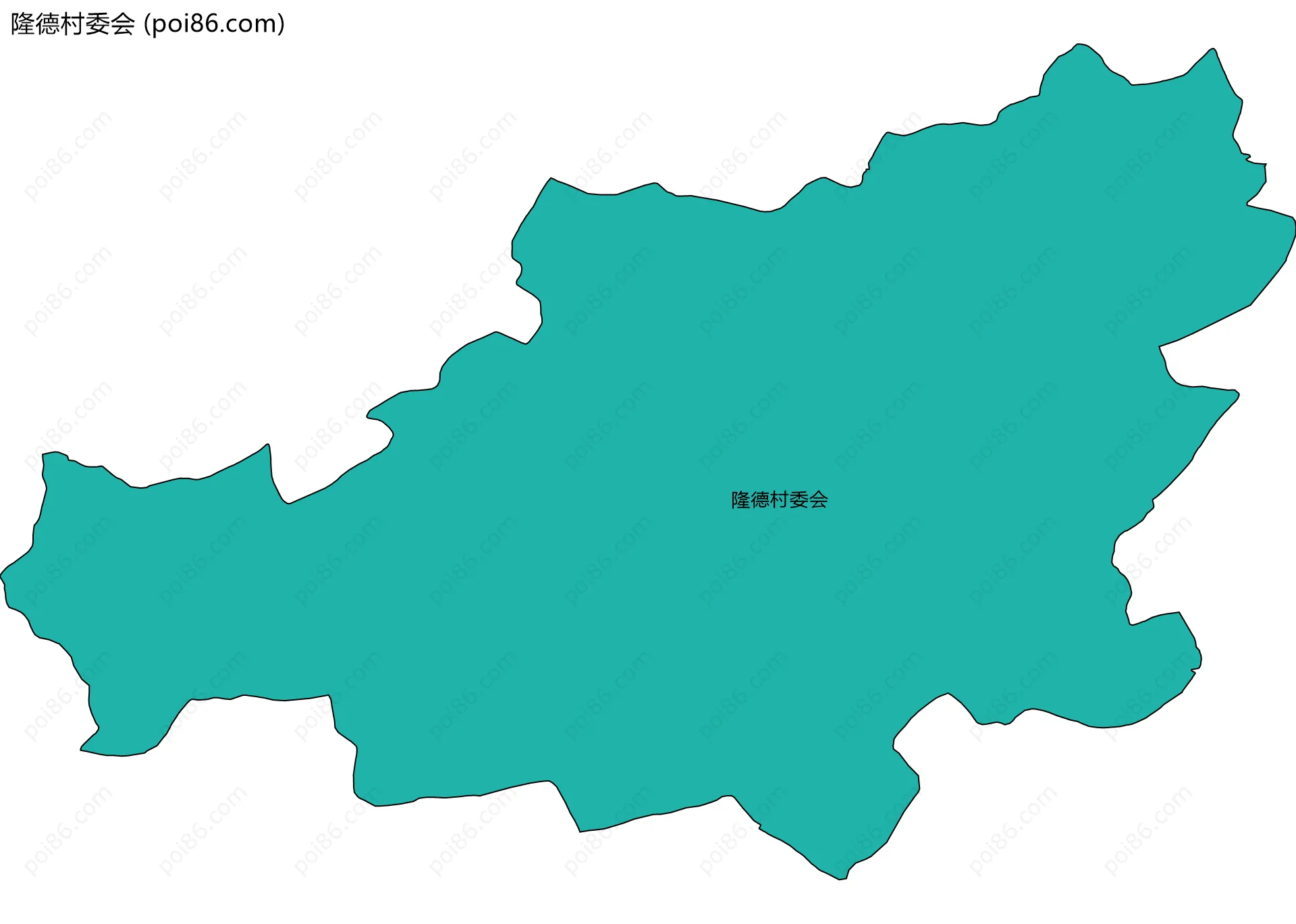 隆德村委会边界地图