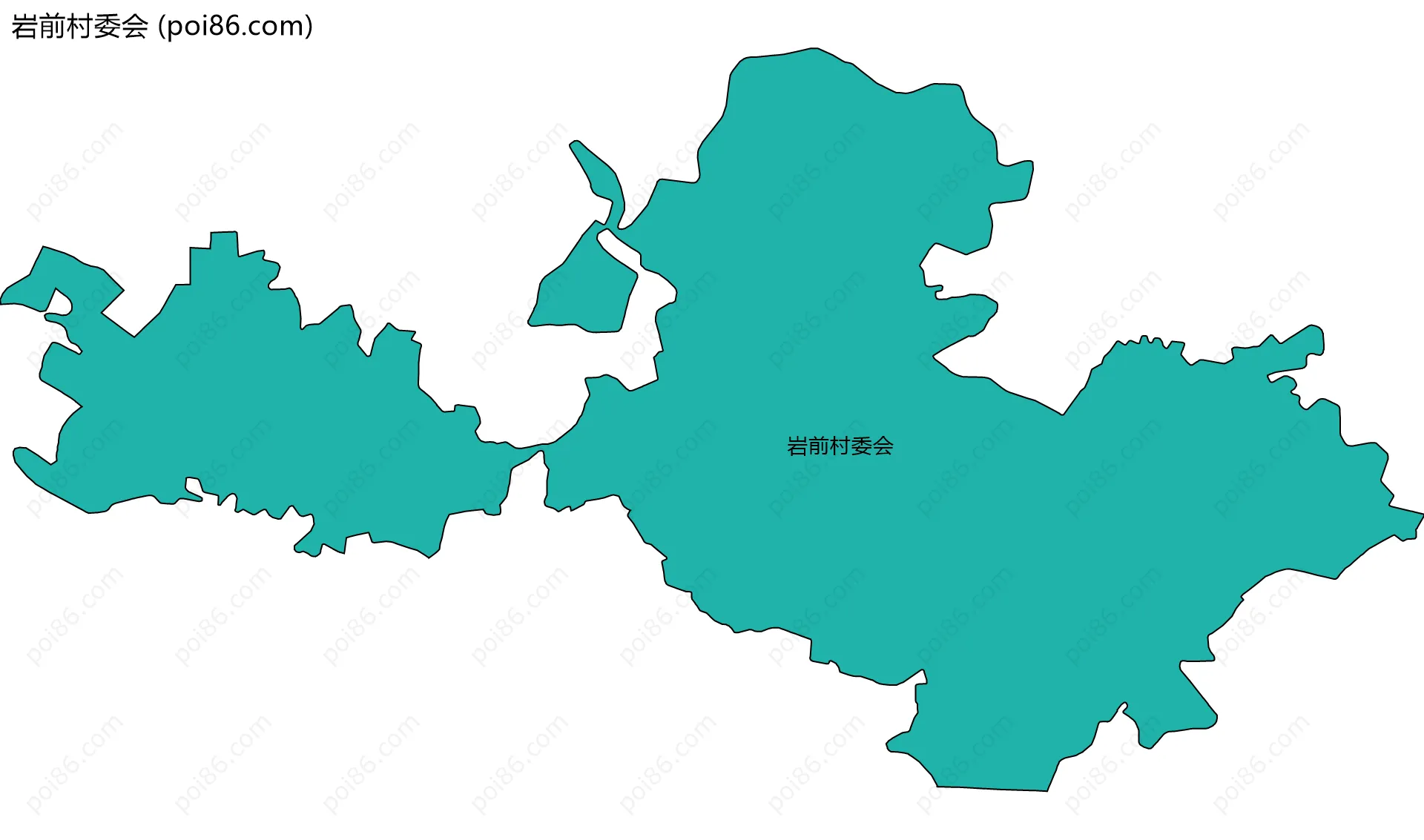 岩前村委会边界地图