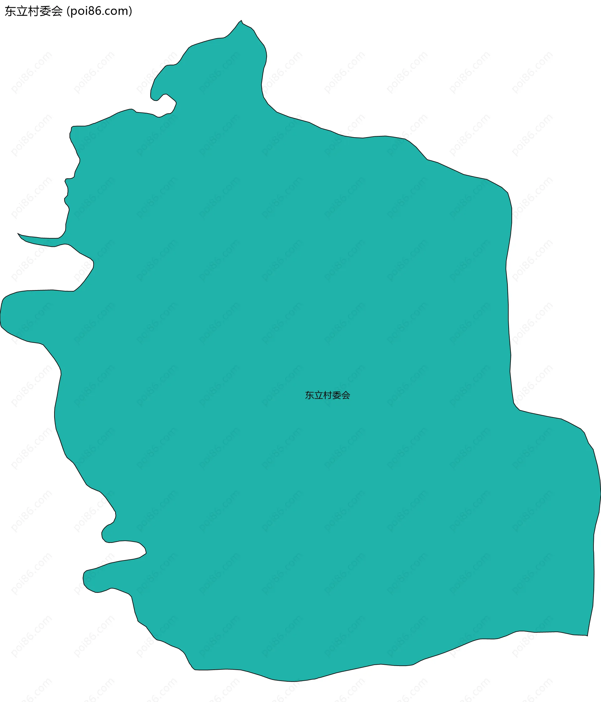 东立村委会边界地图