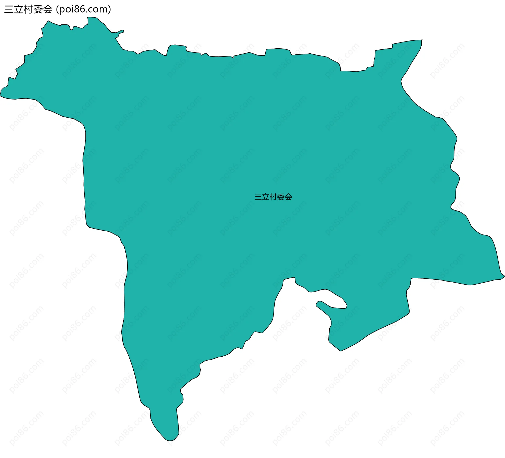 三立村委会边界地图