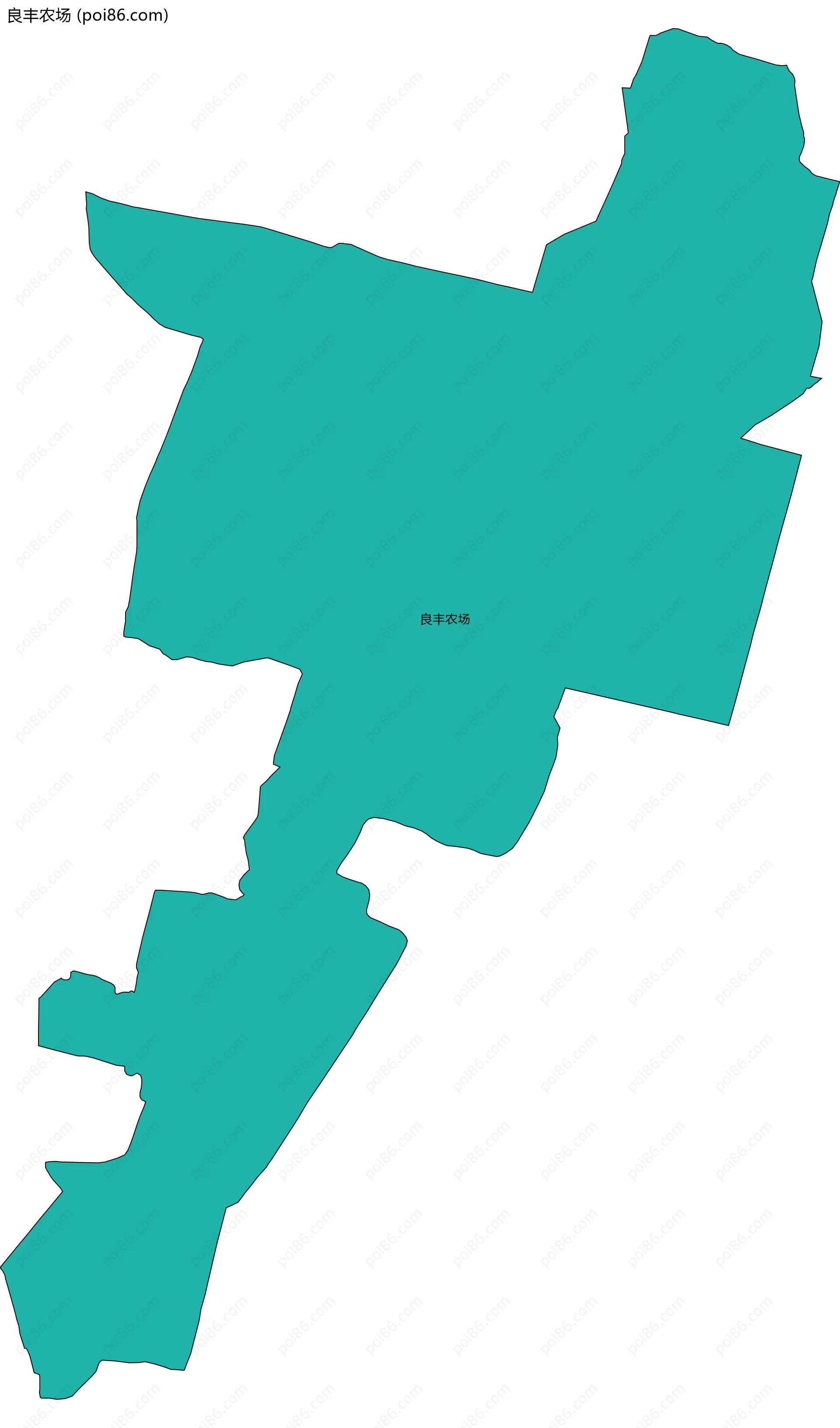 良丰农场边界地图