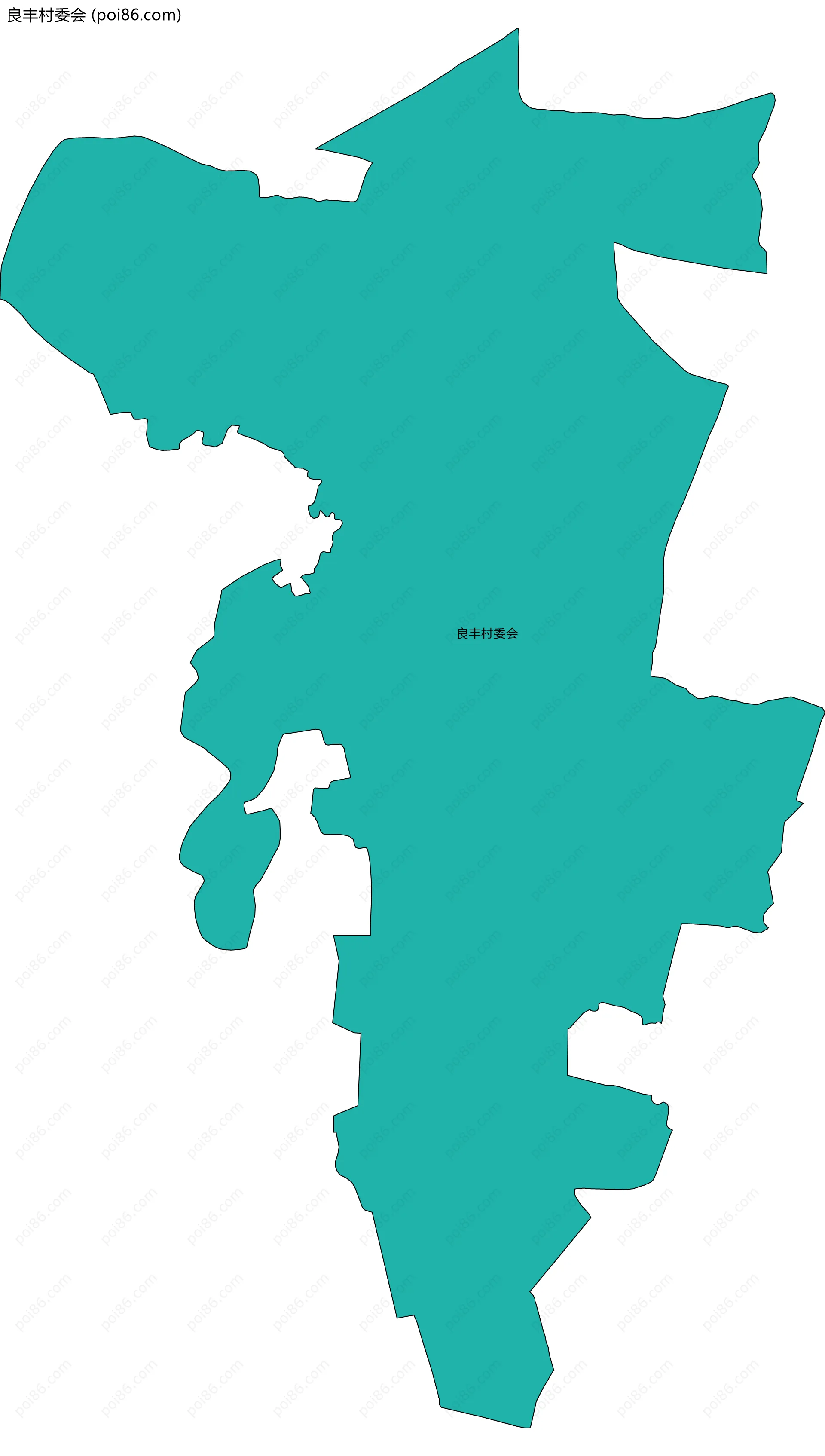 良丰村委会边界地图