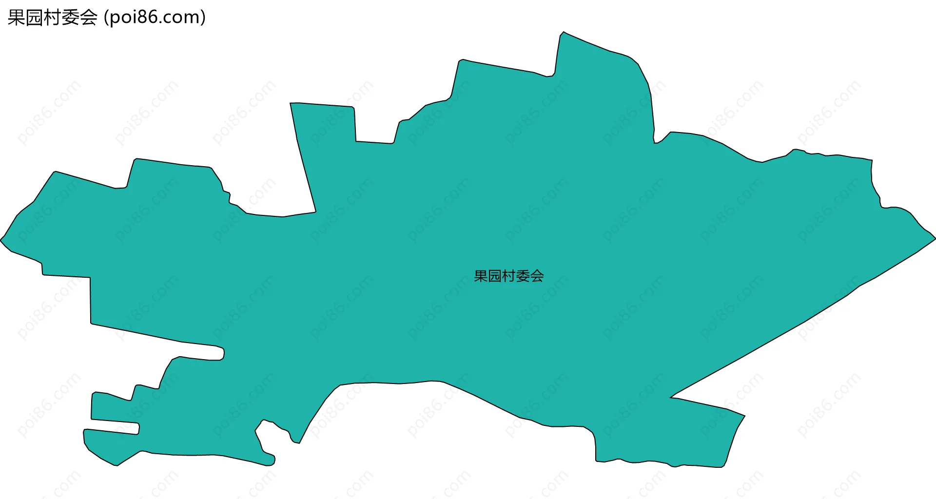 果园村委会边界地图