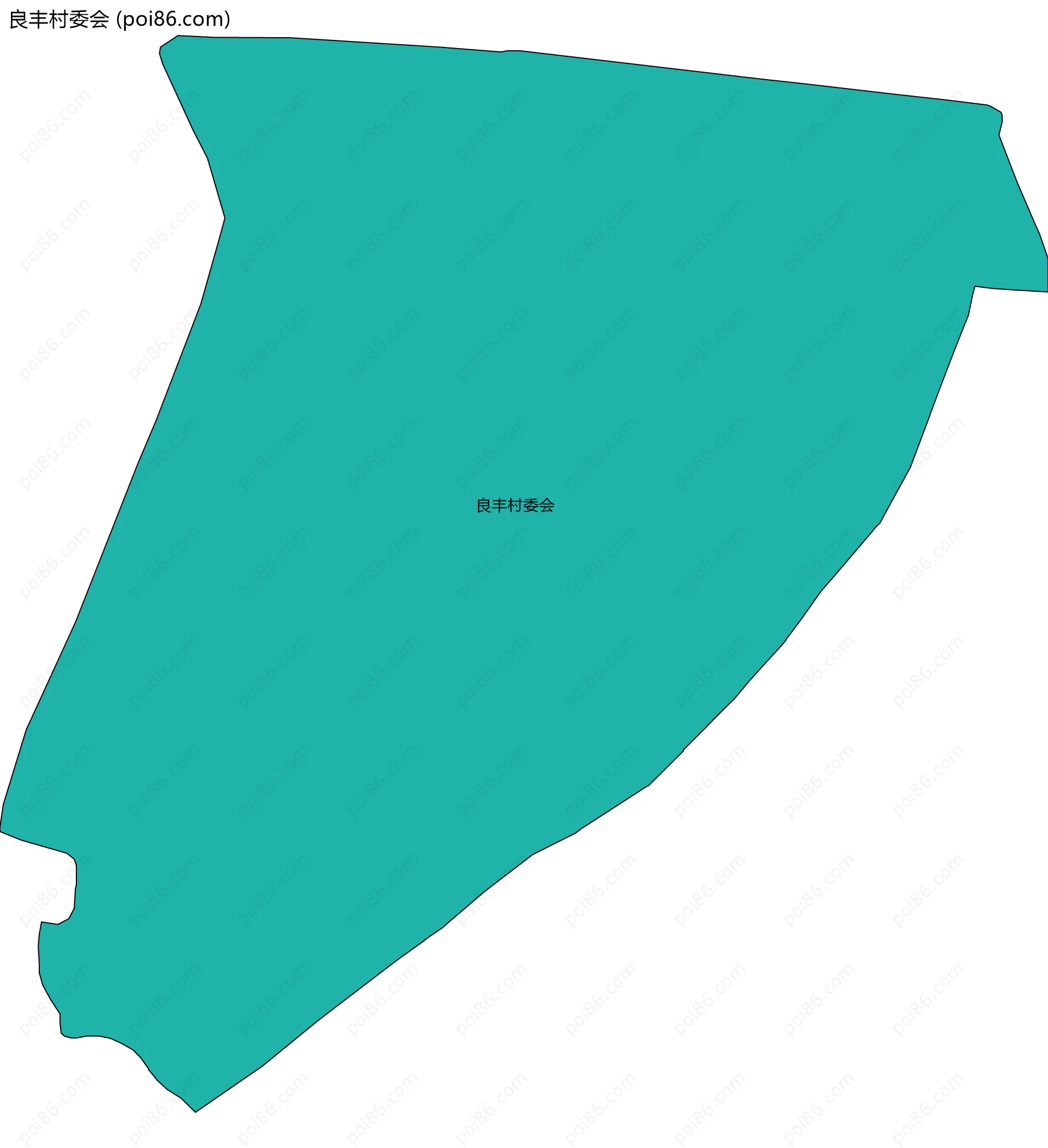 良丰村委会边界地图