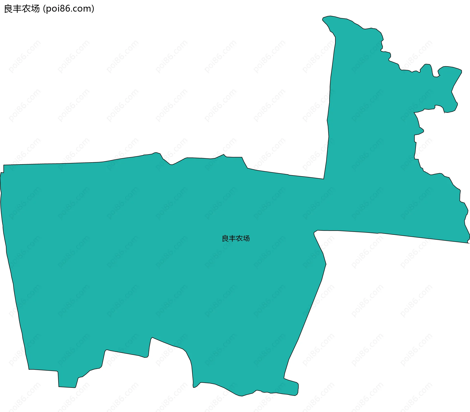 良丰农场边界地图