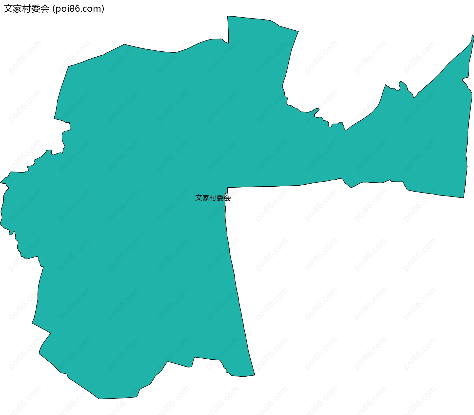 文家村委会边界地图