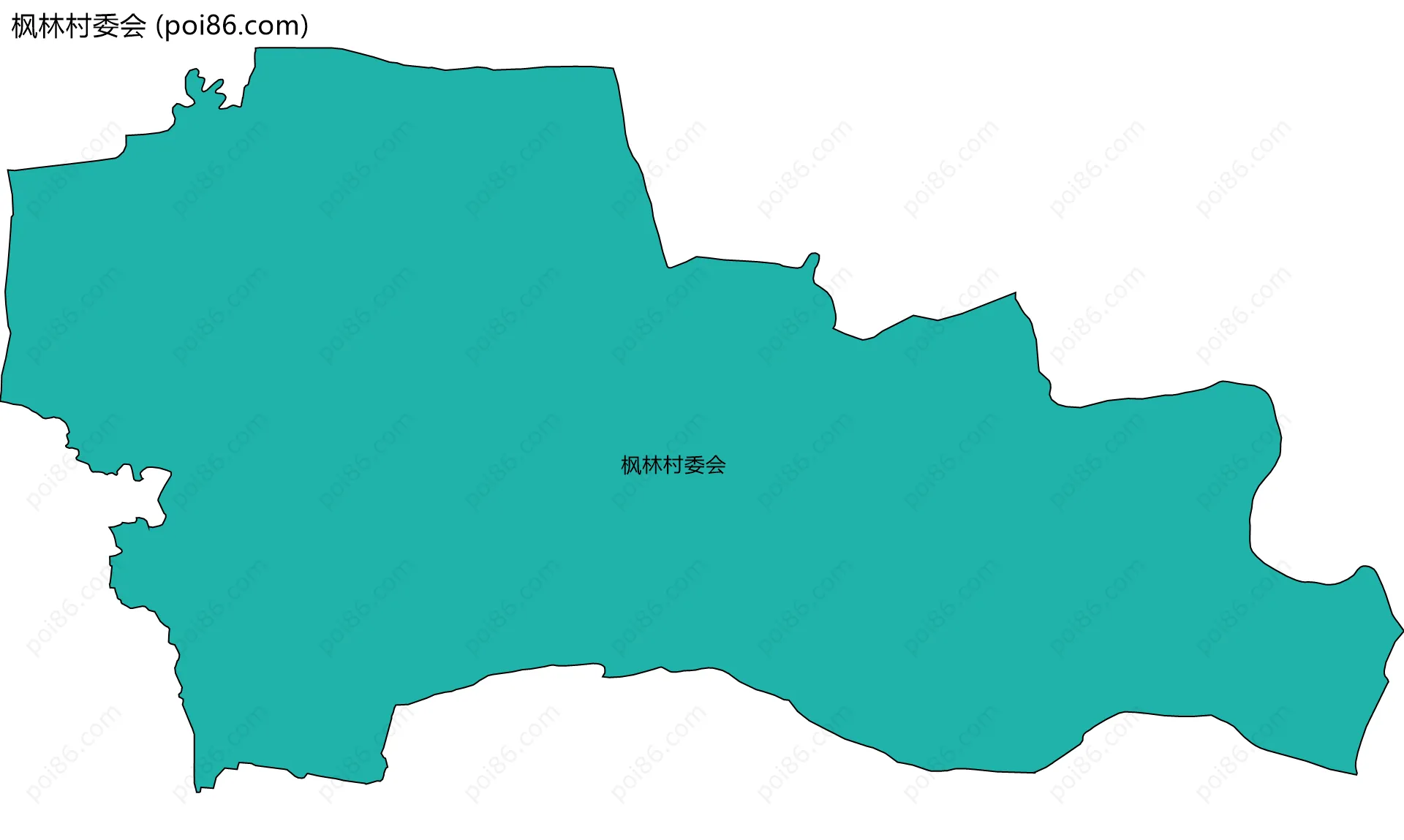 枫林村委会边界地图