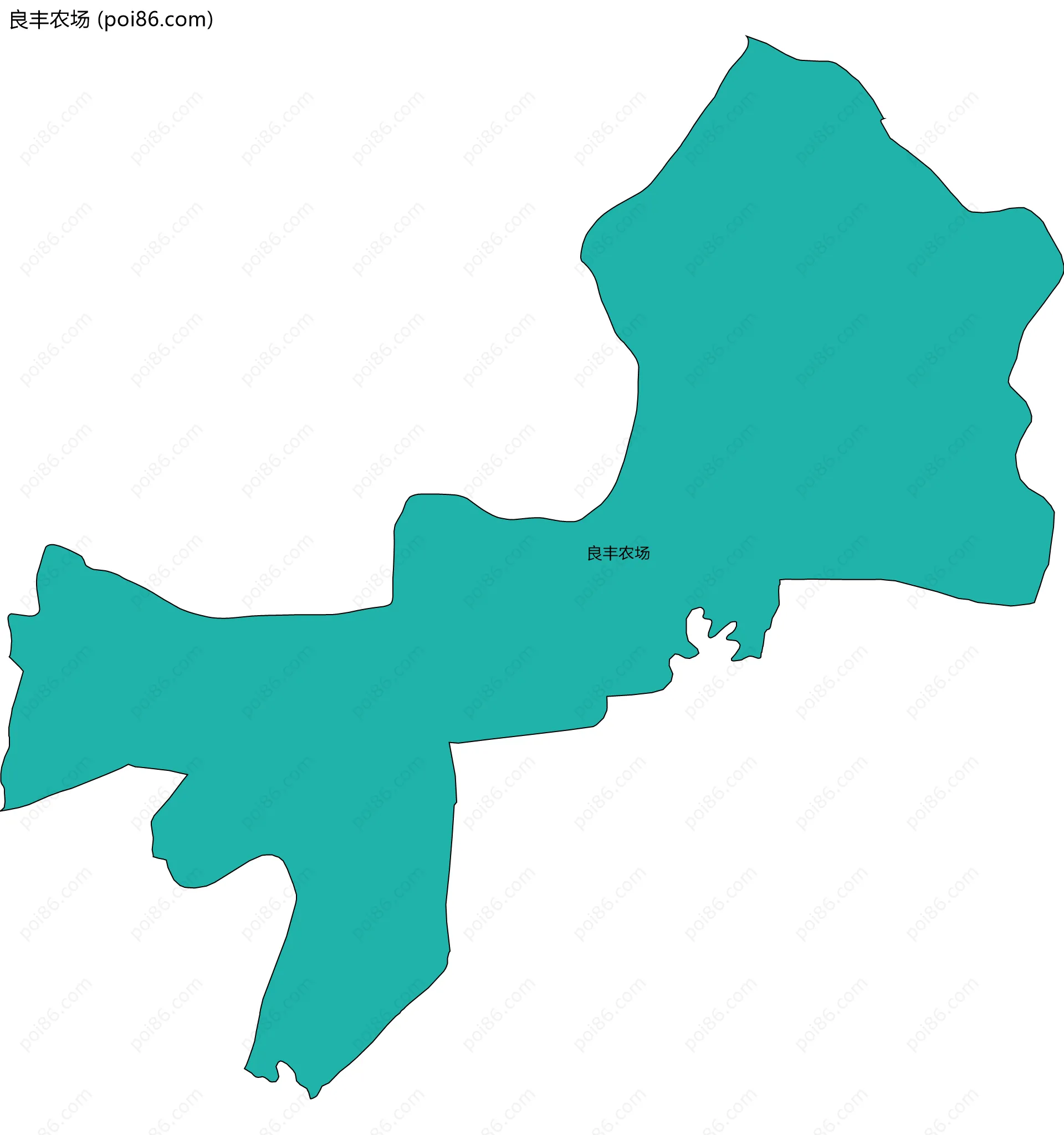 良丰农场边界地图