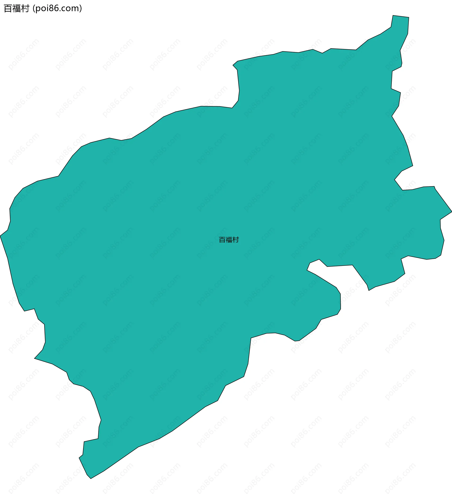 百福村边界地图