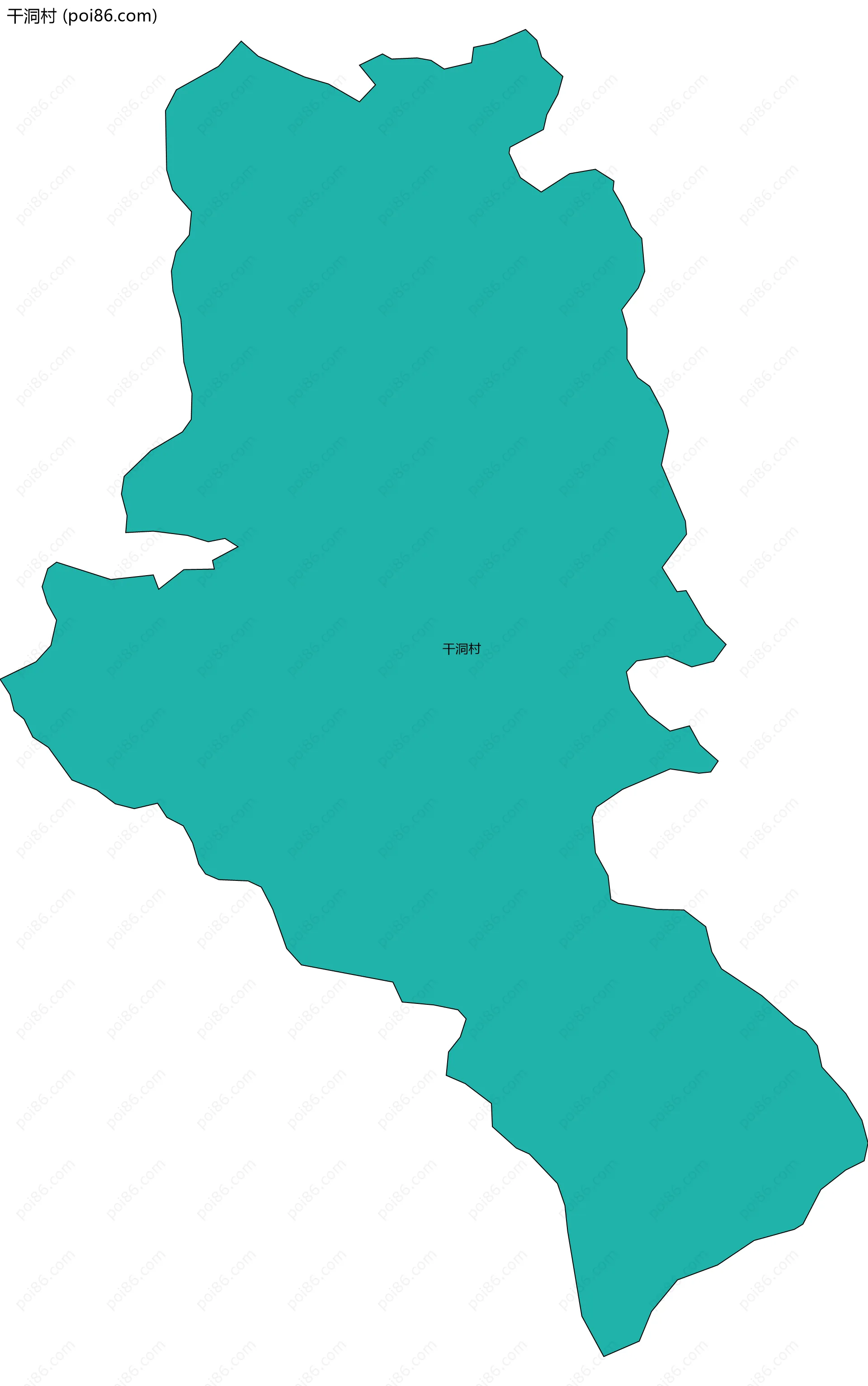 干洞村边界地图