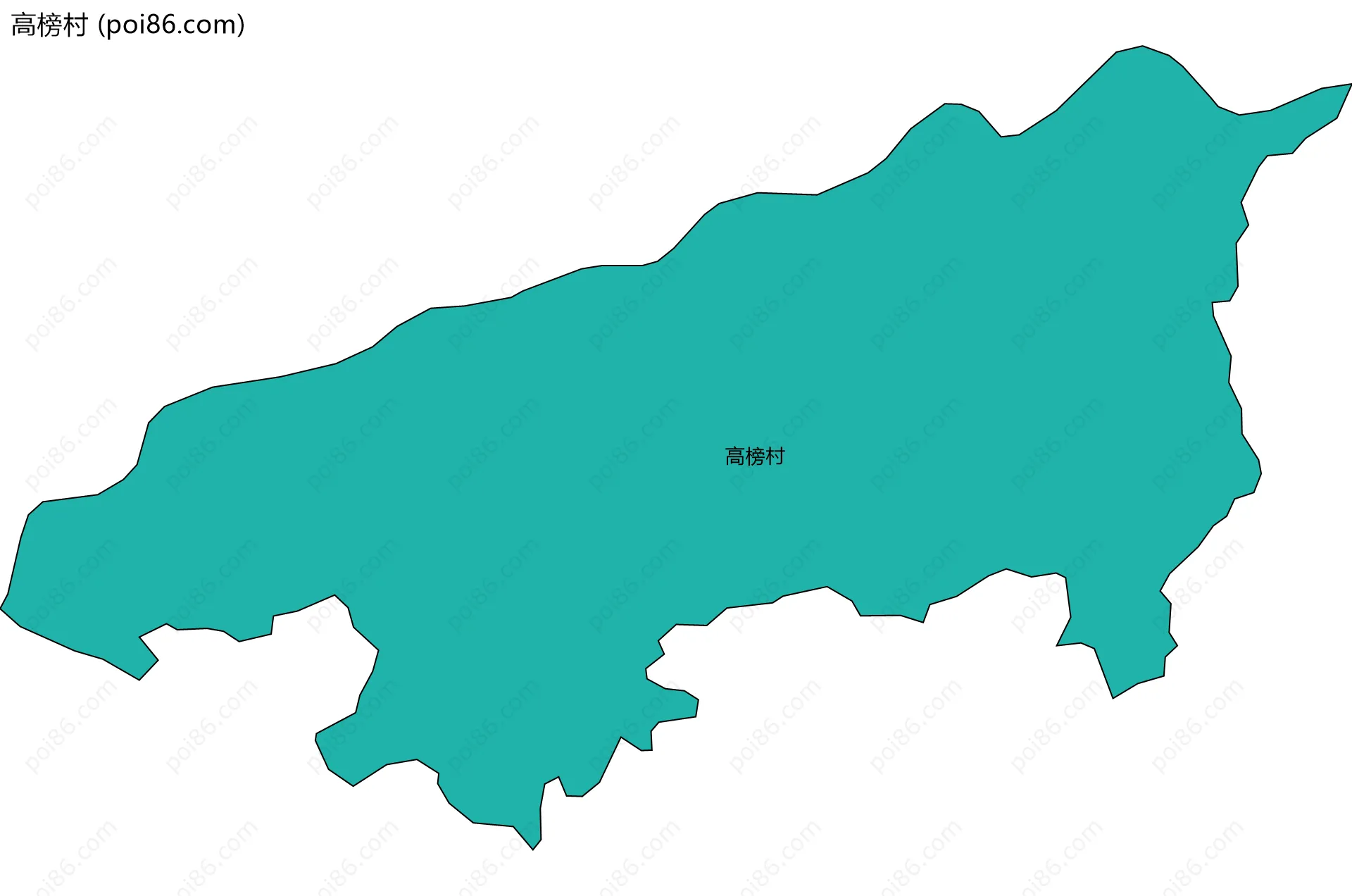 高榜村边界地图