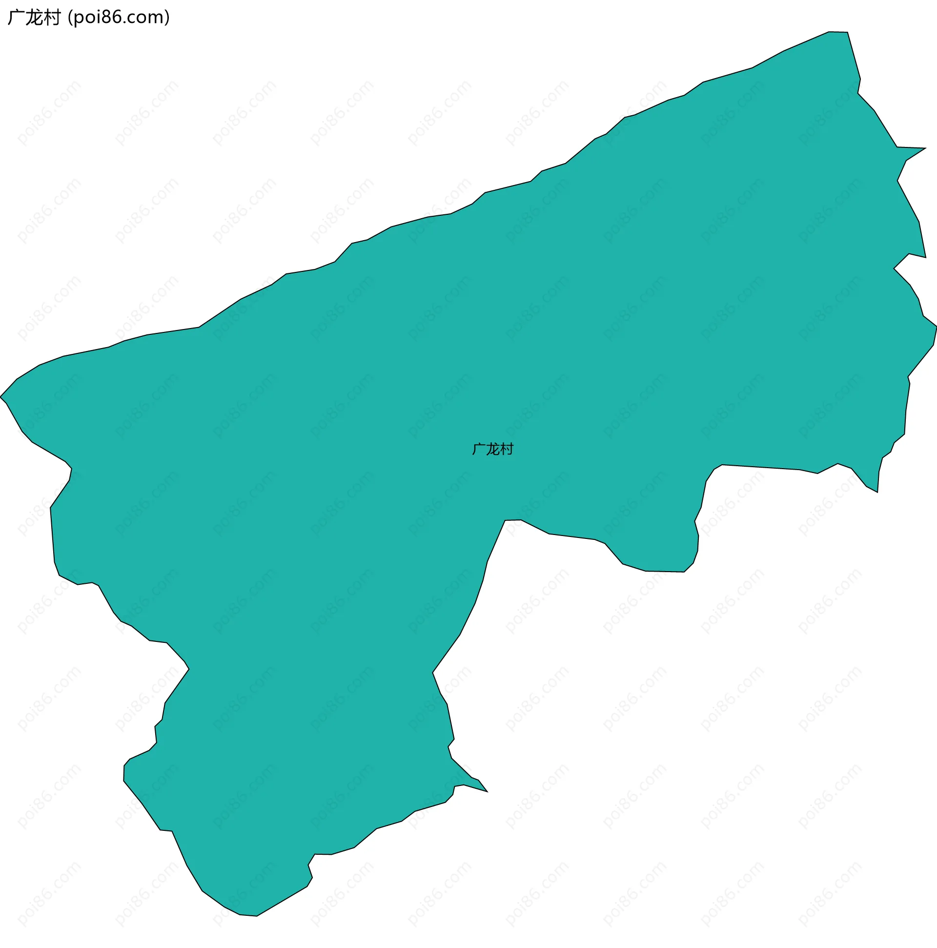 广龙村边界地图