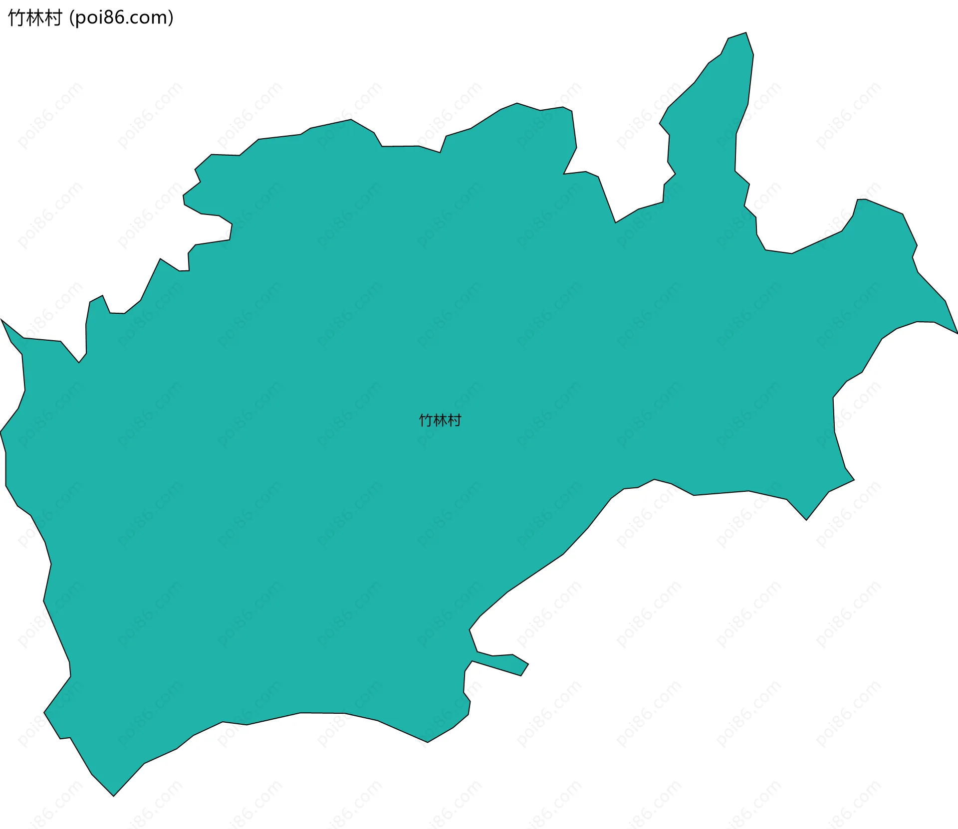 竹林村边界地图