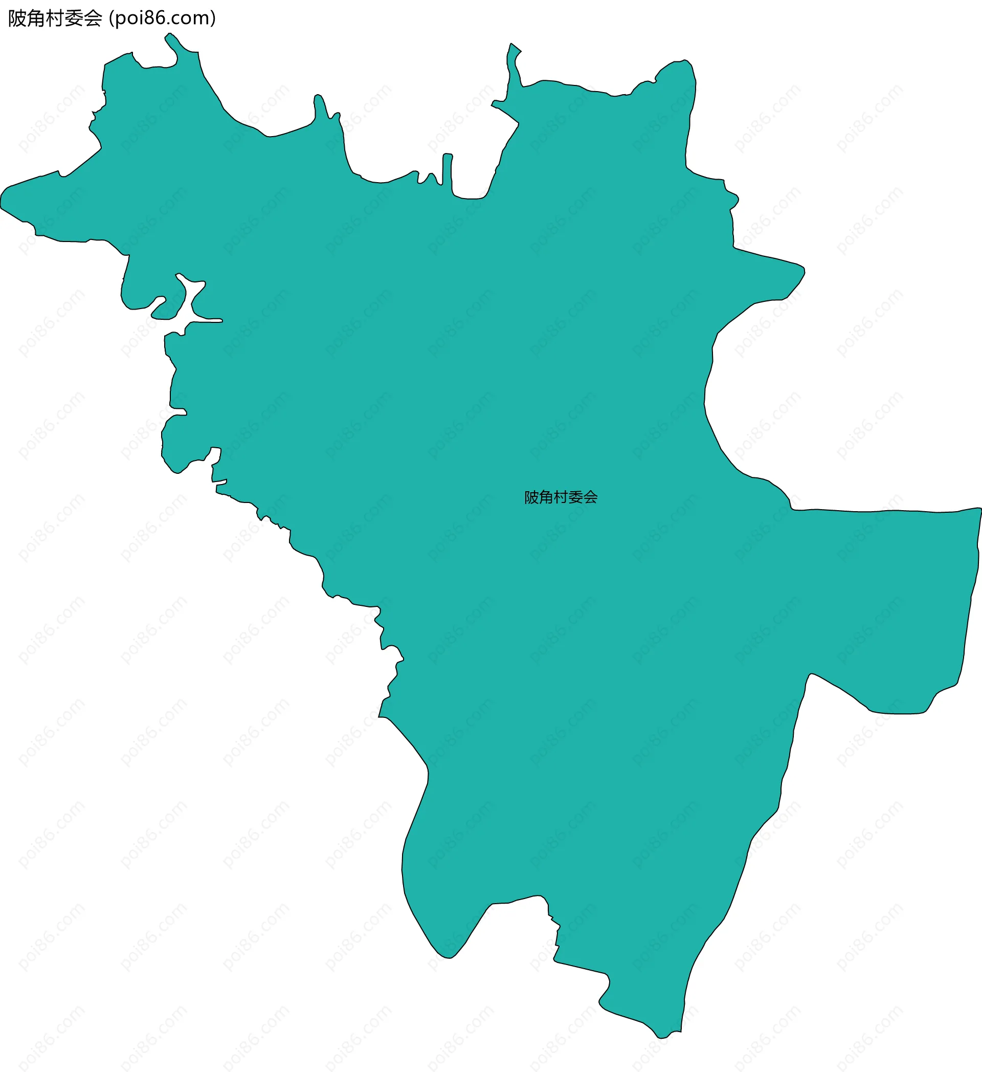 陂角村委会边界地图