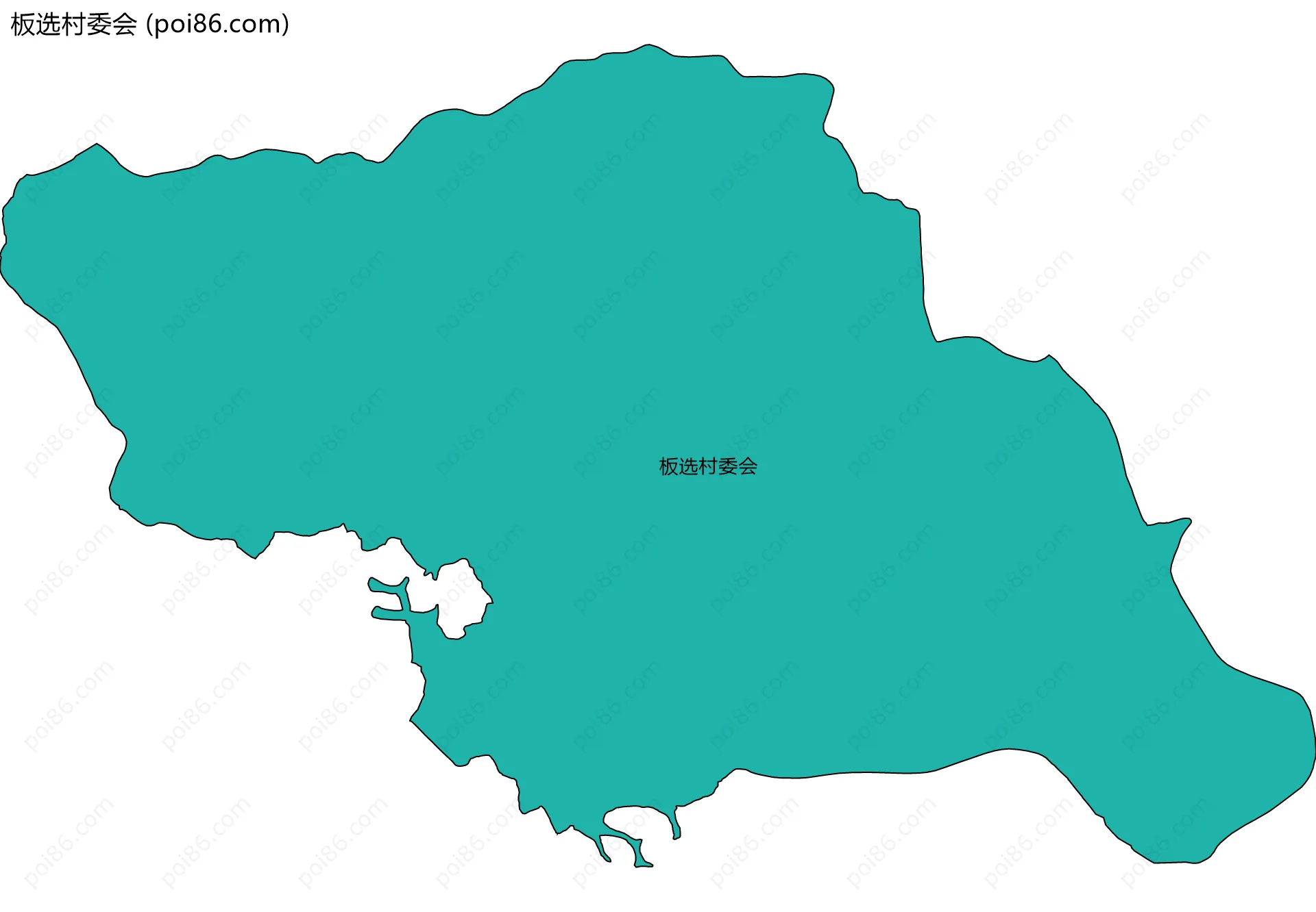 板选村委会边界地图