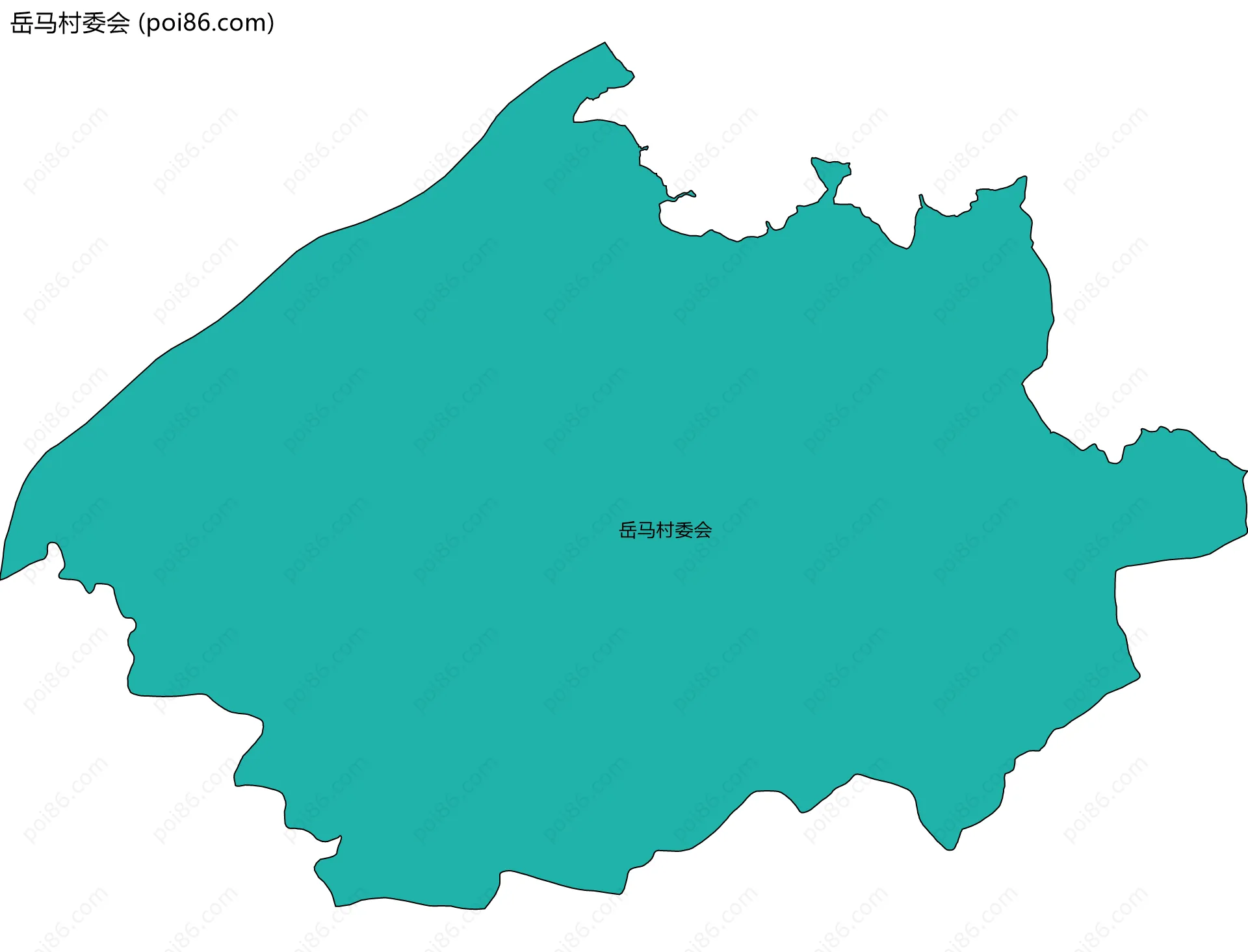 岳马村委会边界地图