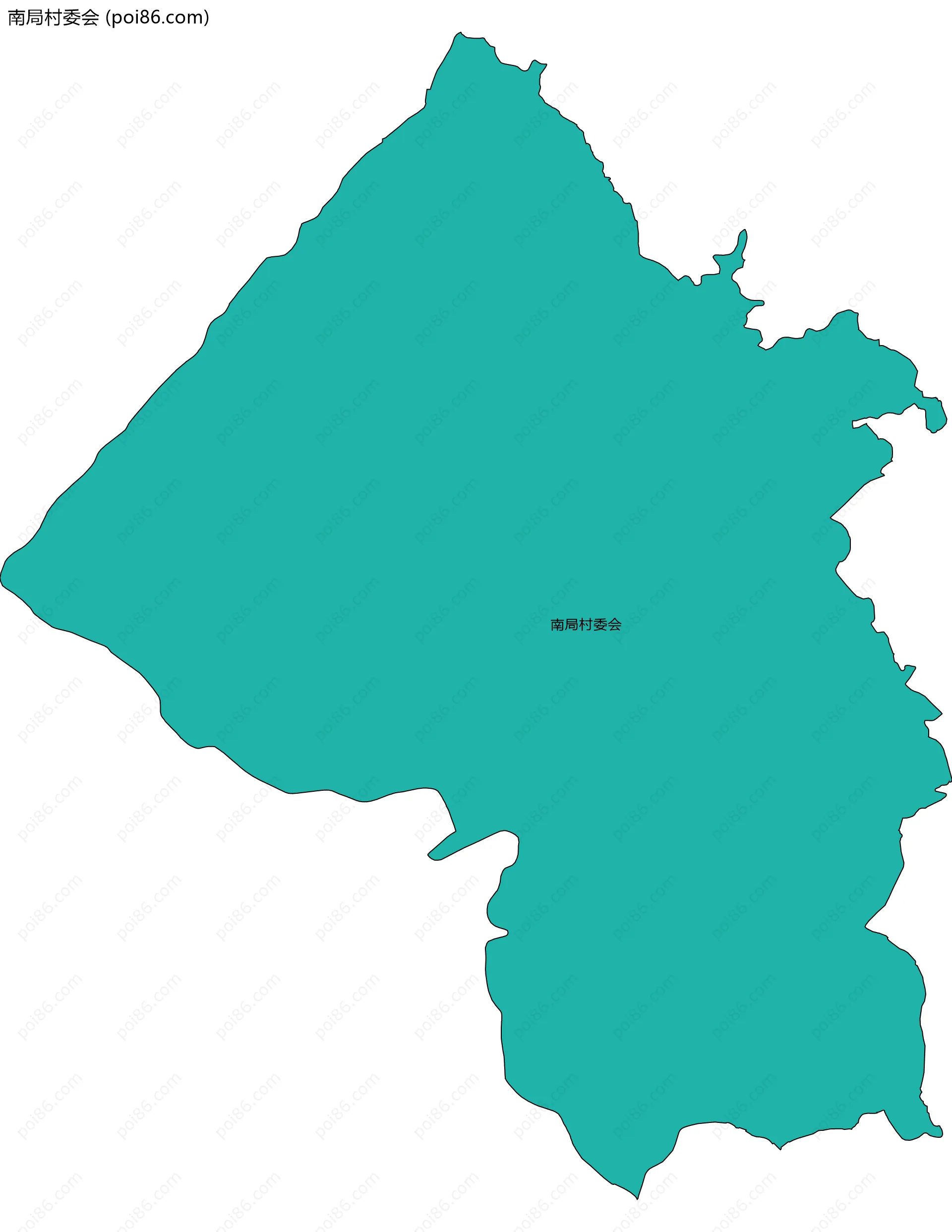 南局村委会边界地图