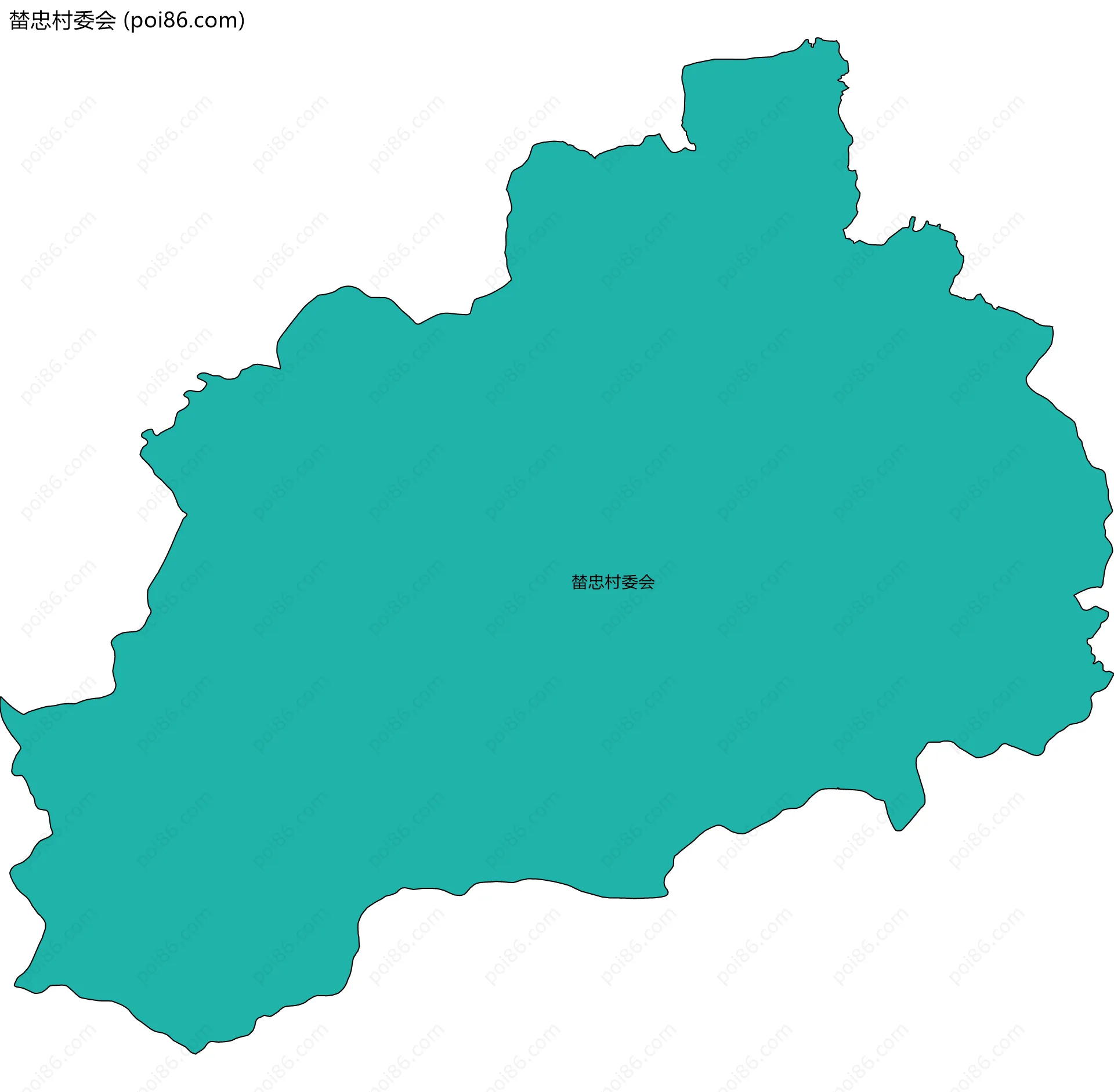 榃忠村委会边界地图