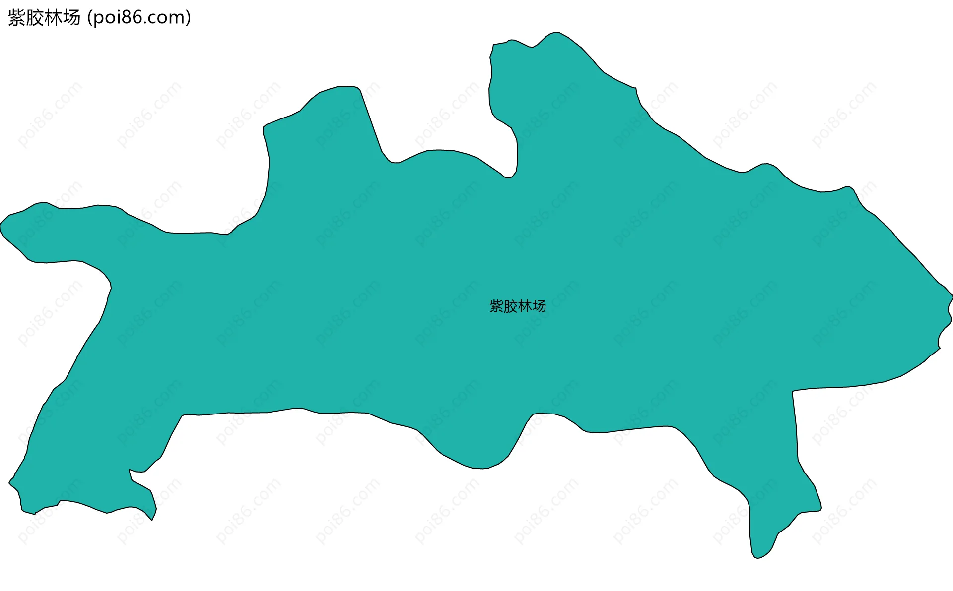紫胶林场边界地图