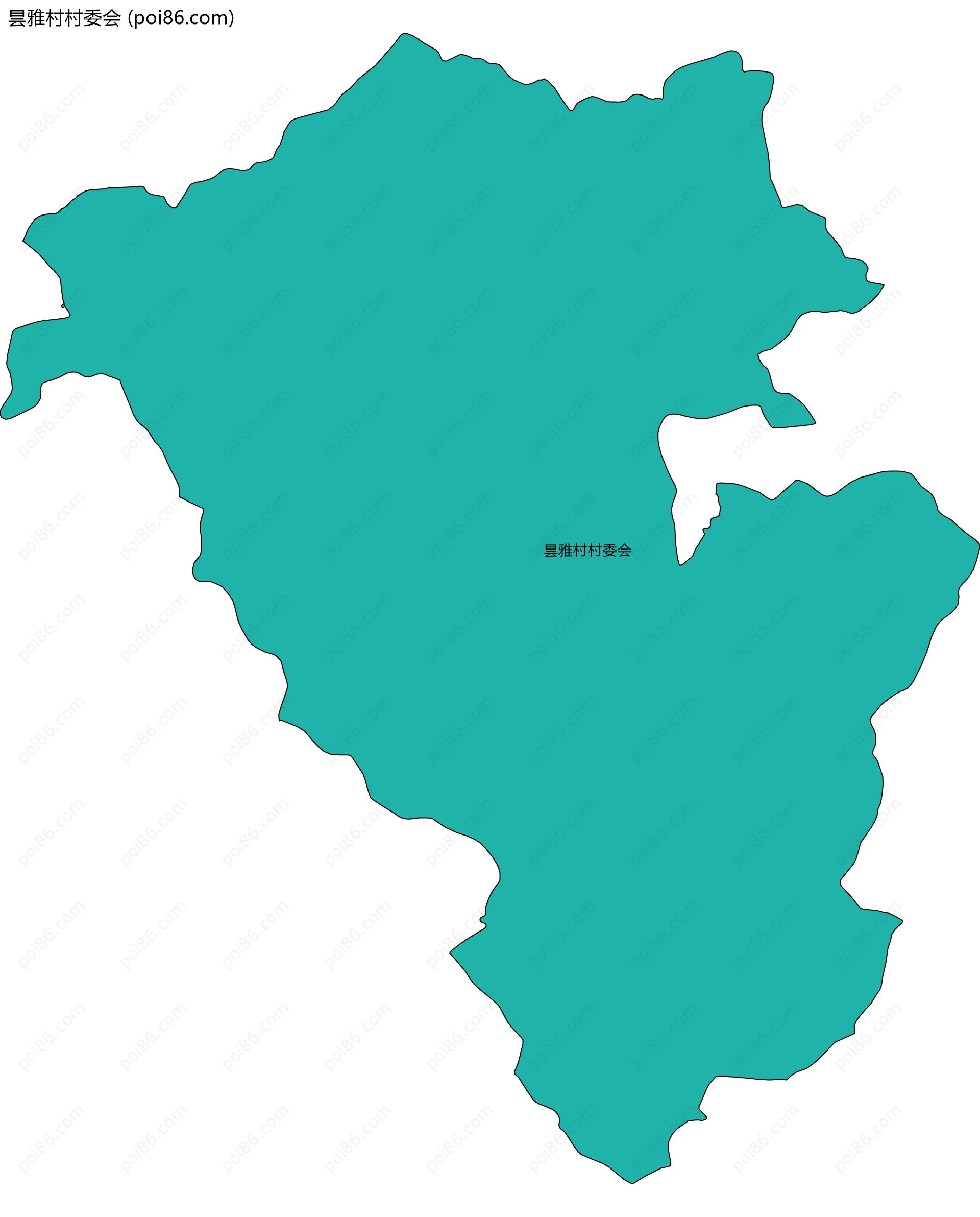 昙雅村村委会边界地图