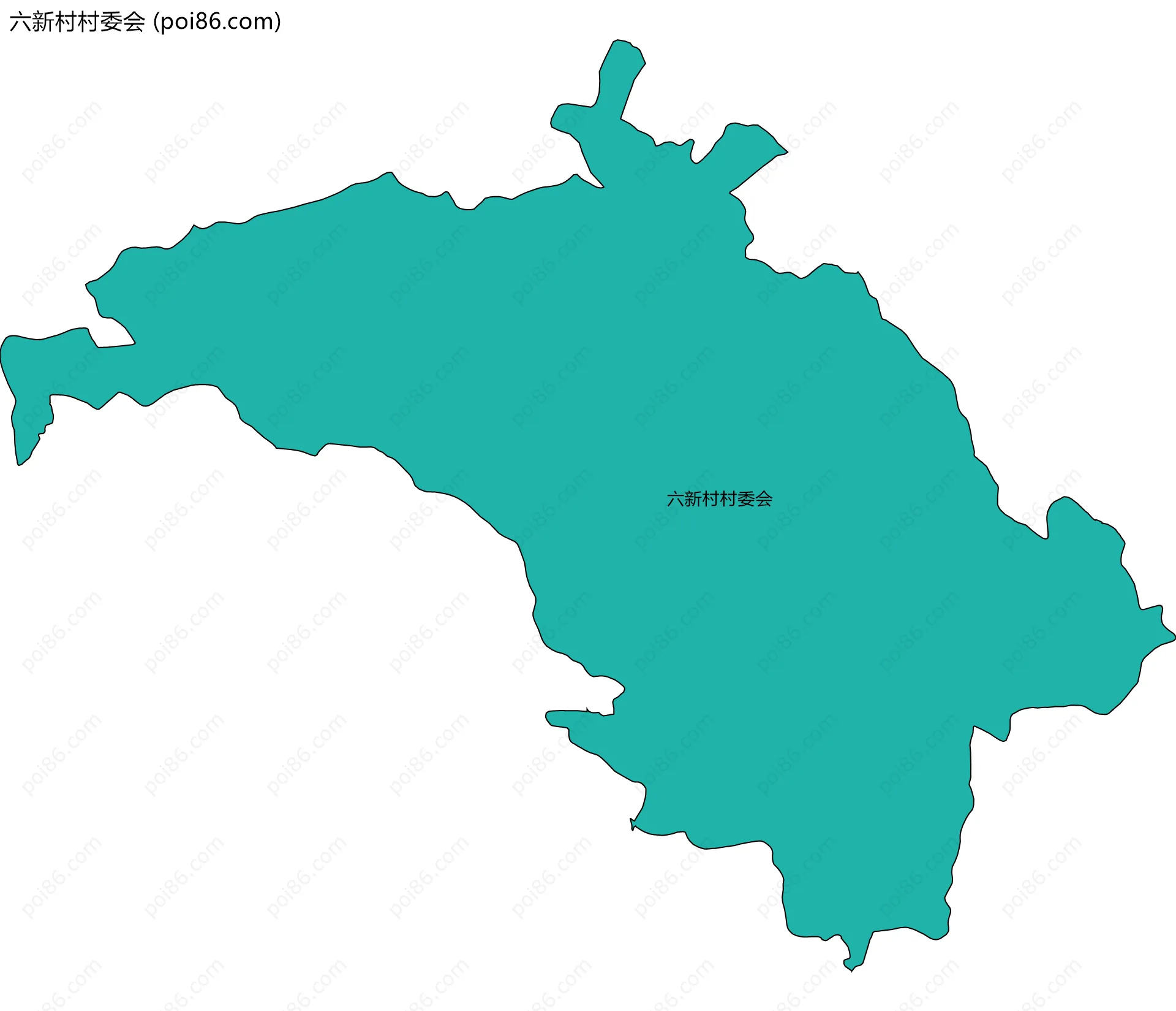 六新村村委会边界地图