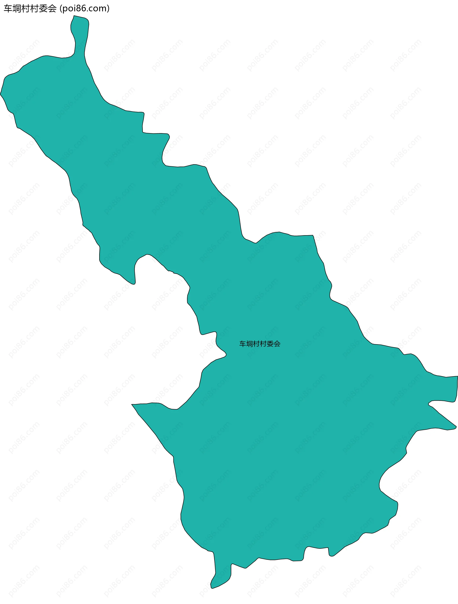 车垌村村委会边界地图