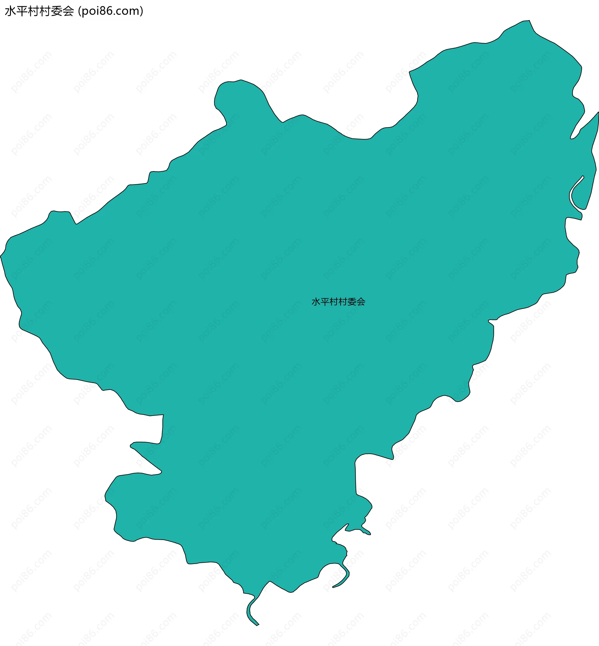 水平村村委会边界地图