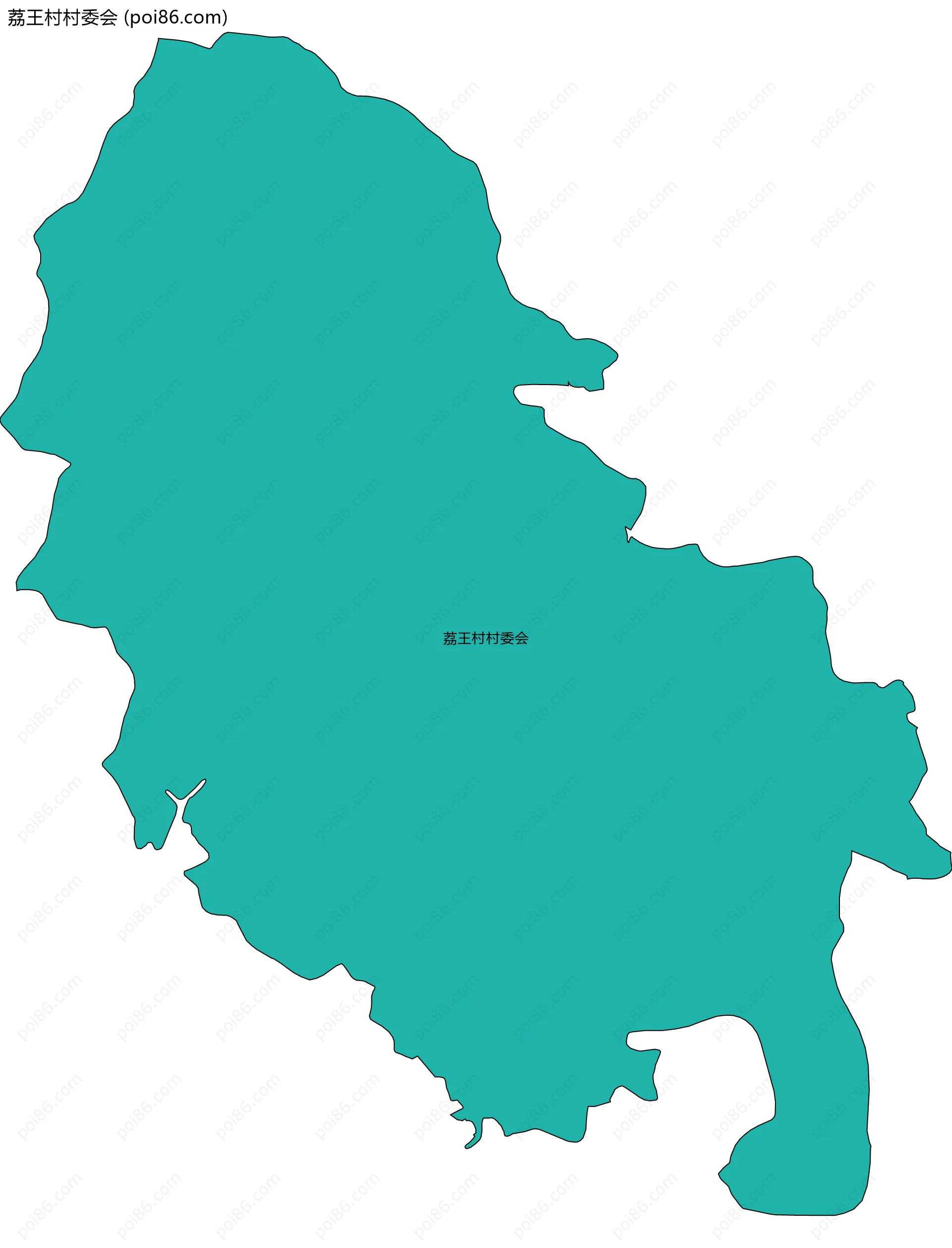 荔王村村委会边界地图