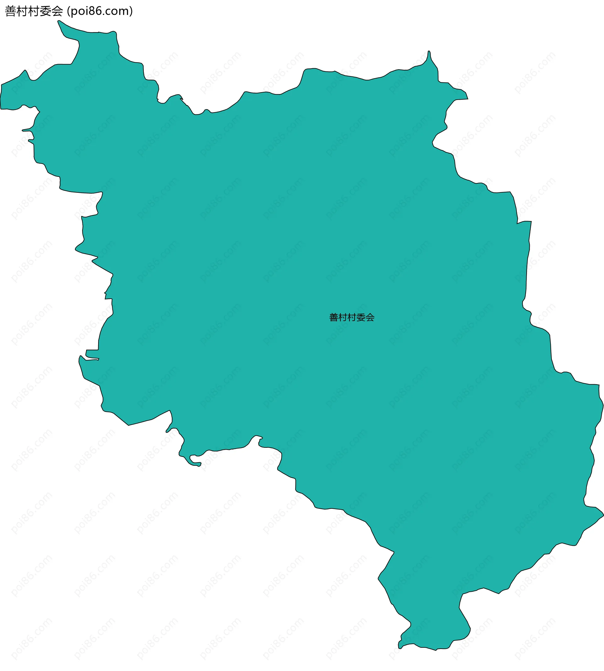 善村村委会边界地图