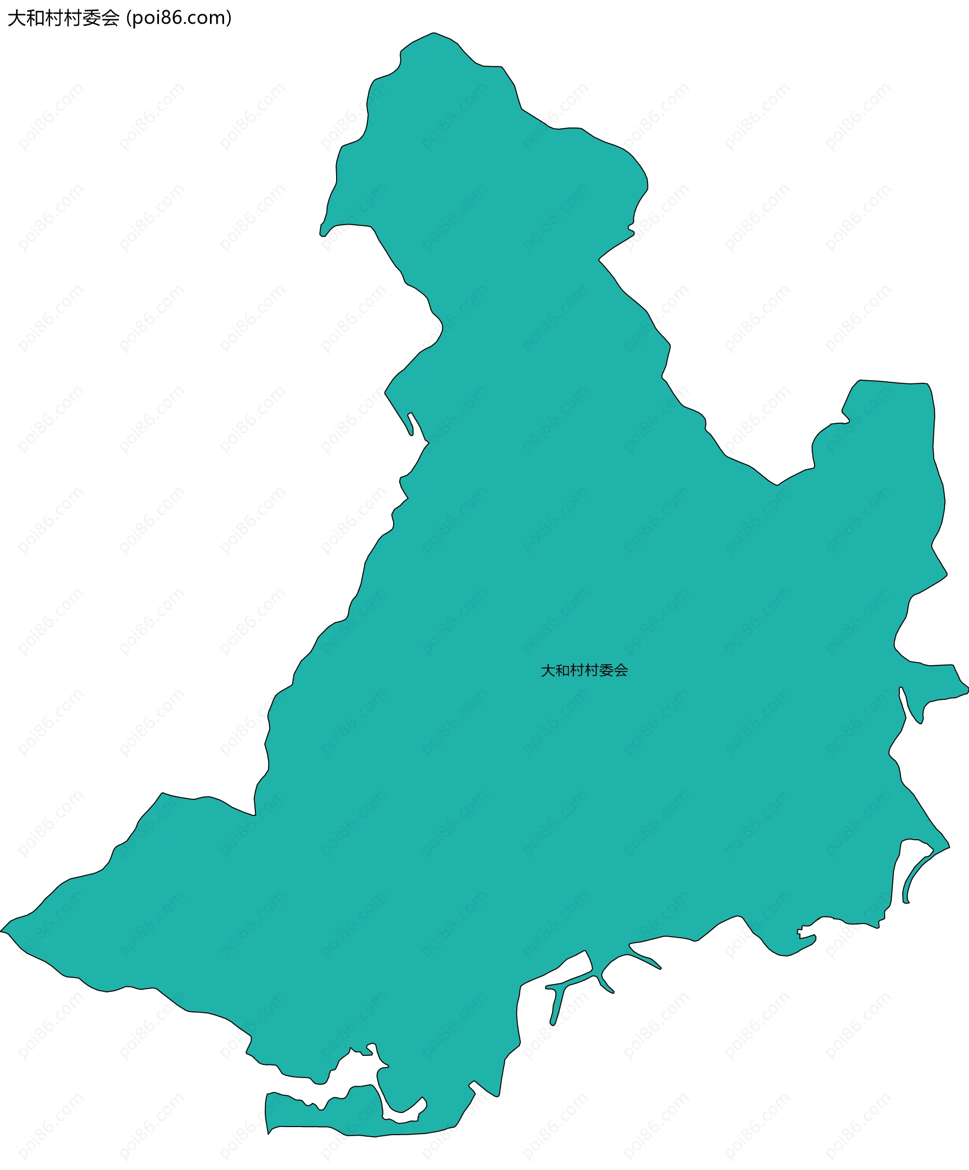 大和村村委会边界地图