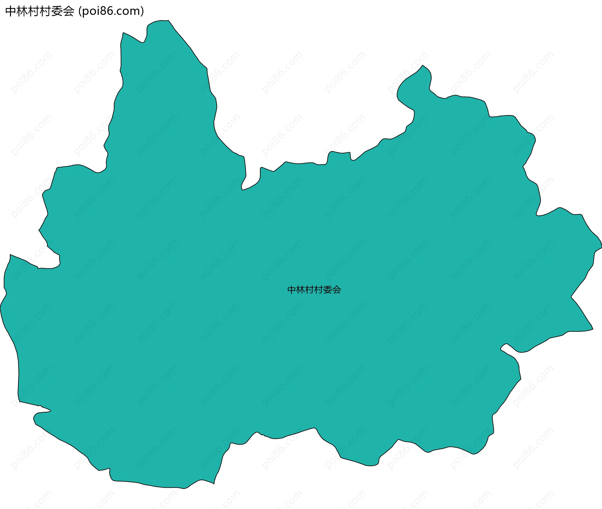 中林村村委会边界地图