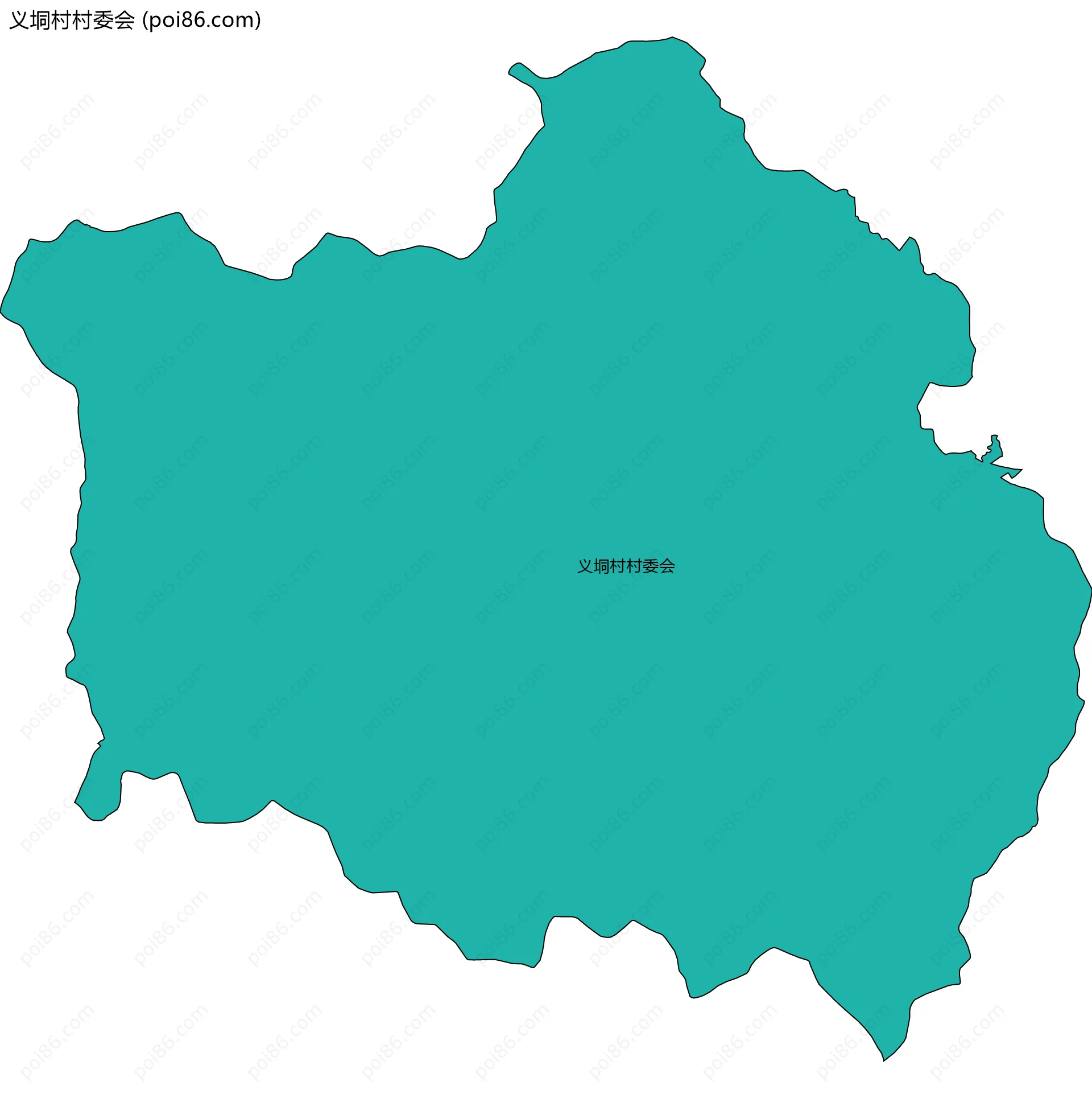 义垌村村委会边界地图